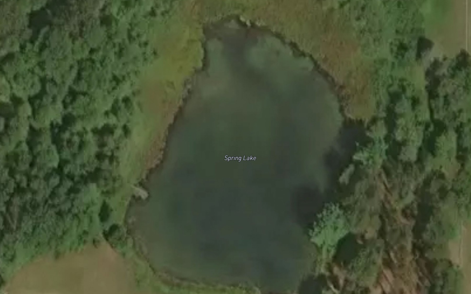 Satellite map of the Spring Lake