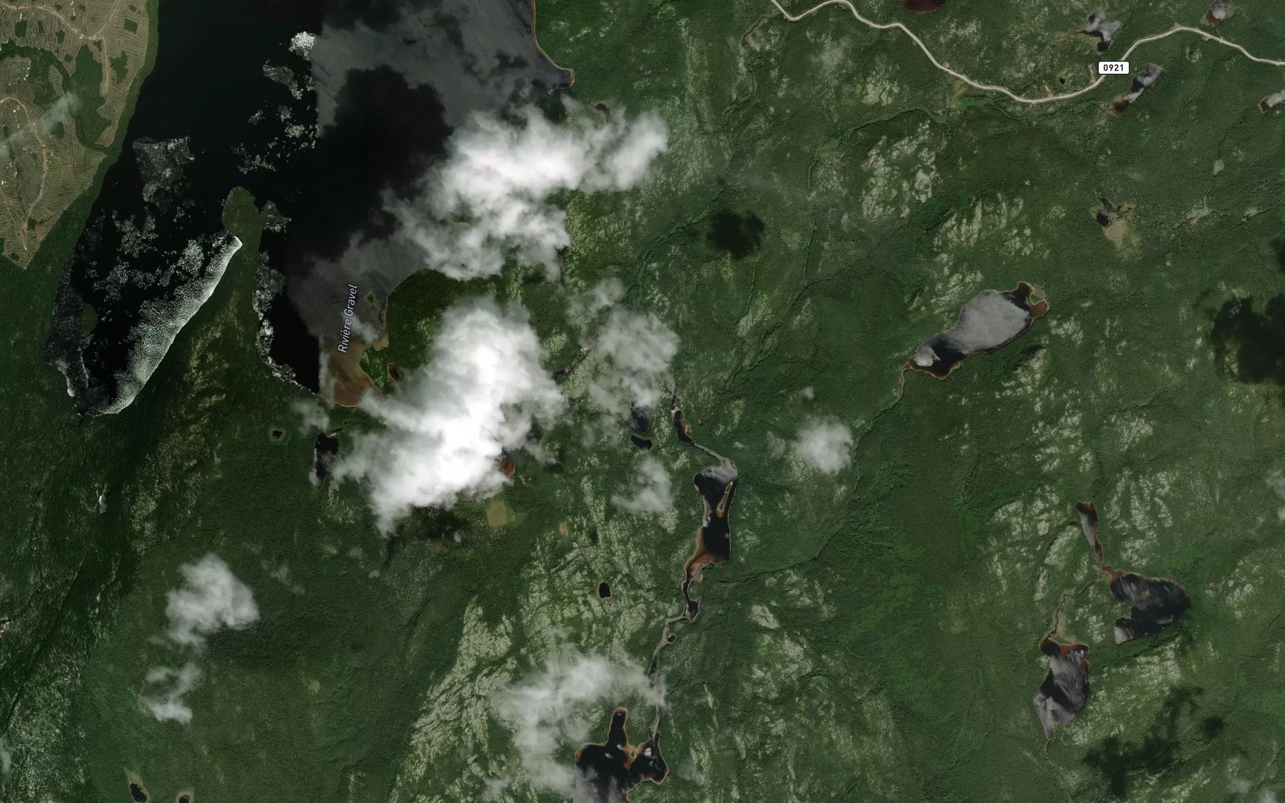 Satellite map of the Lac Commille