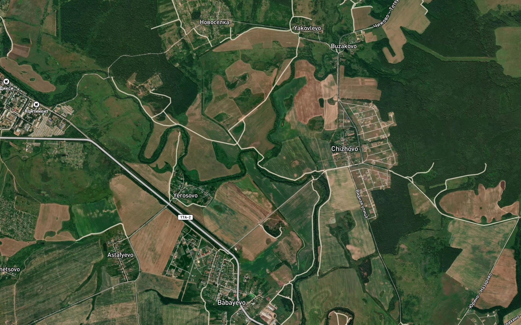Satellite map of the Kolochka