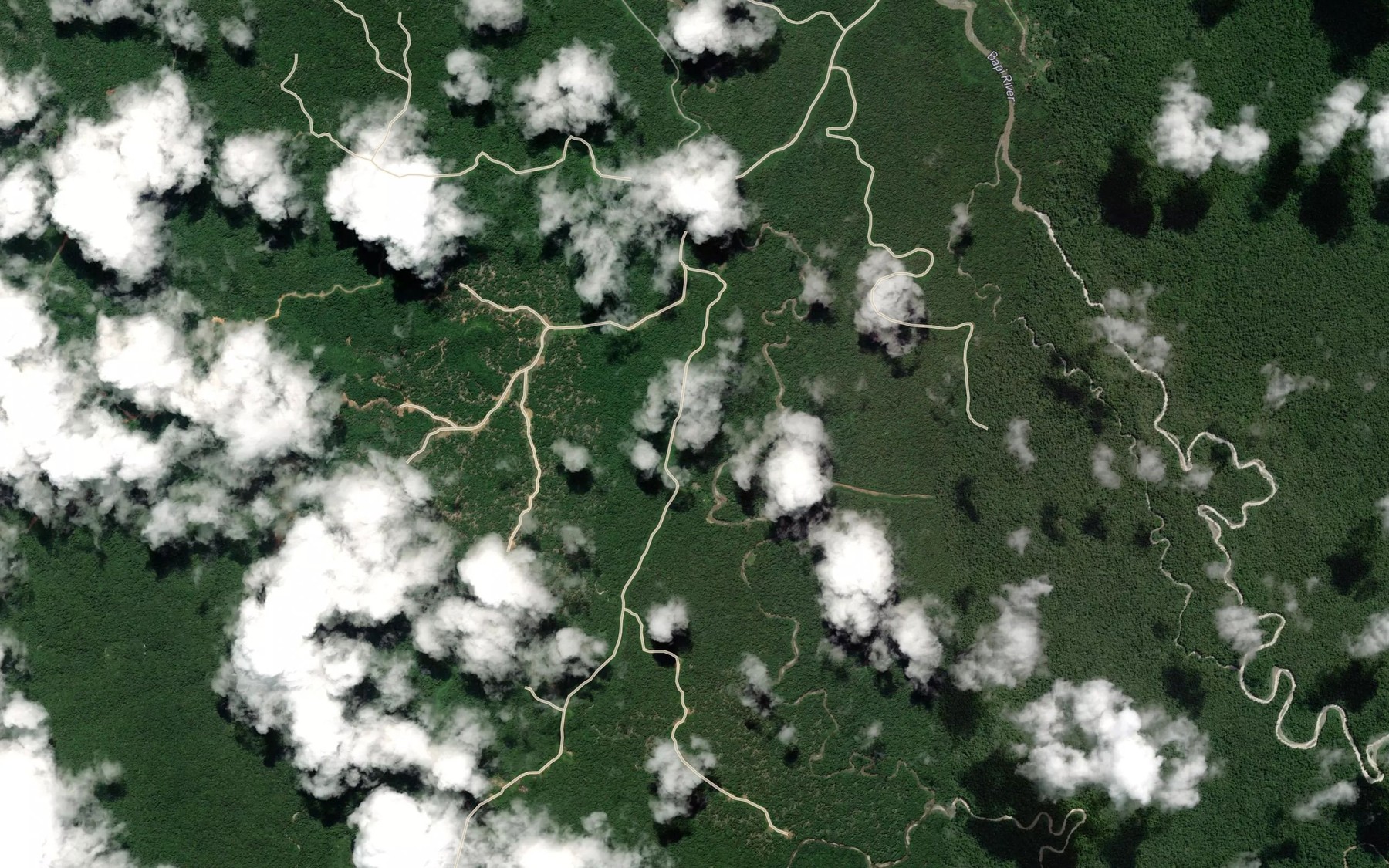 Satellite map of the Dau Creek