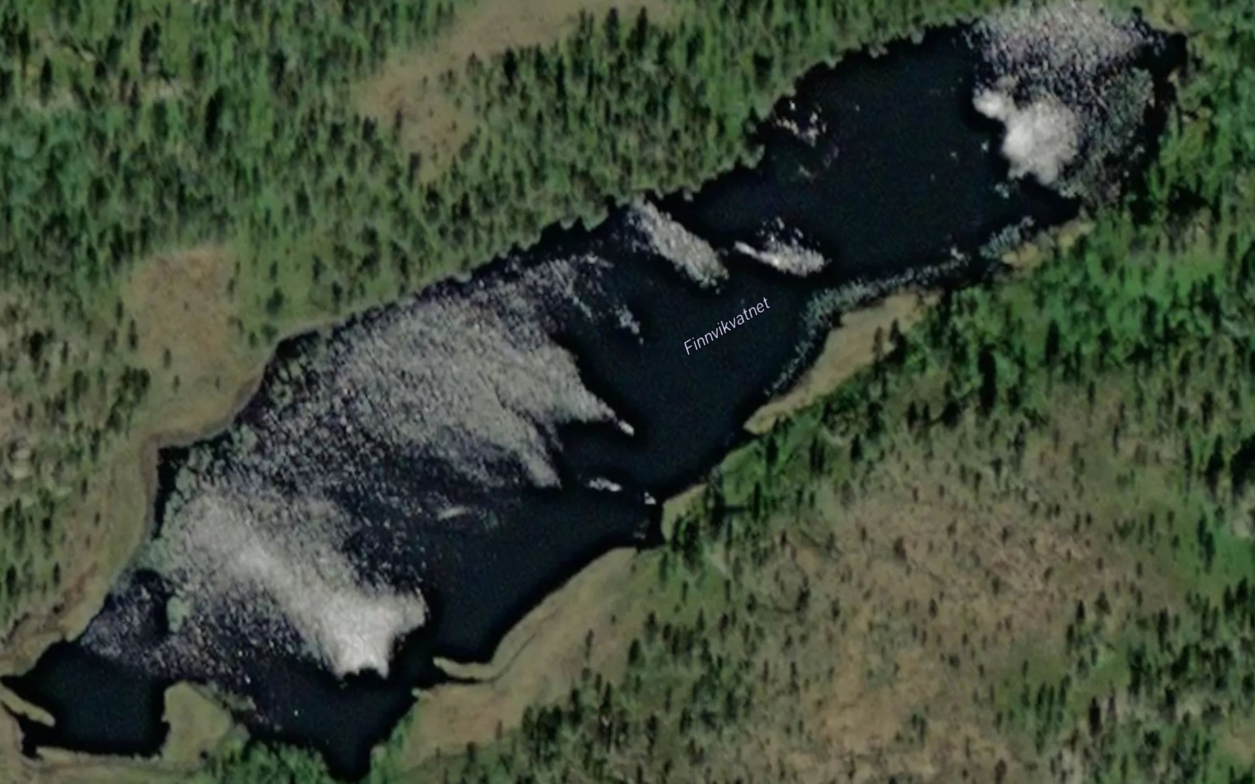 Satellite map of the Finnvikvatnet
