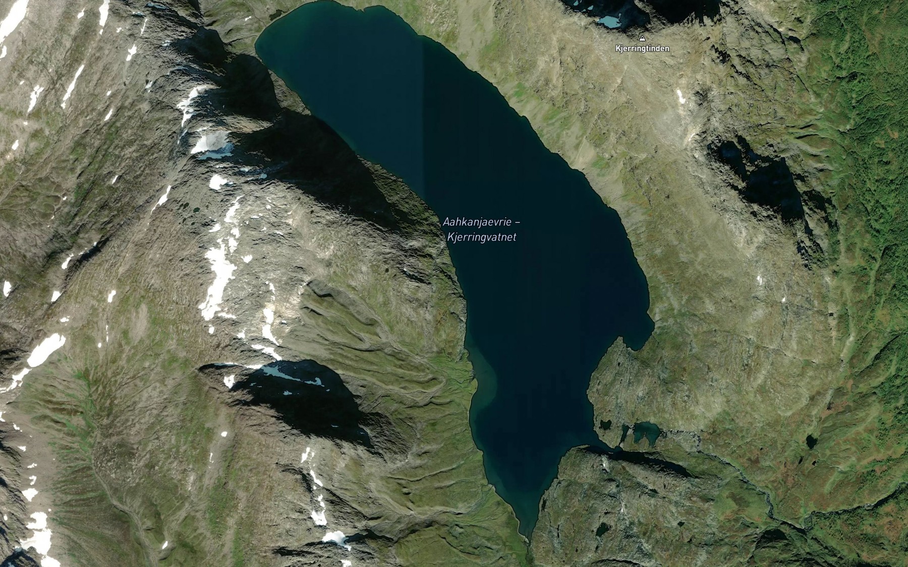 Satellite map of the Aahkanjaevrie