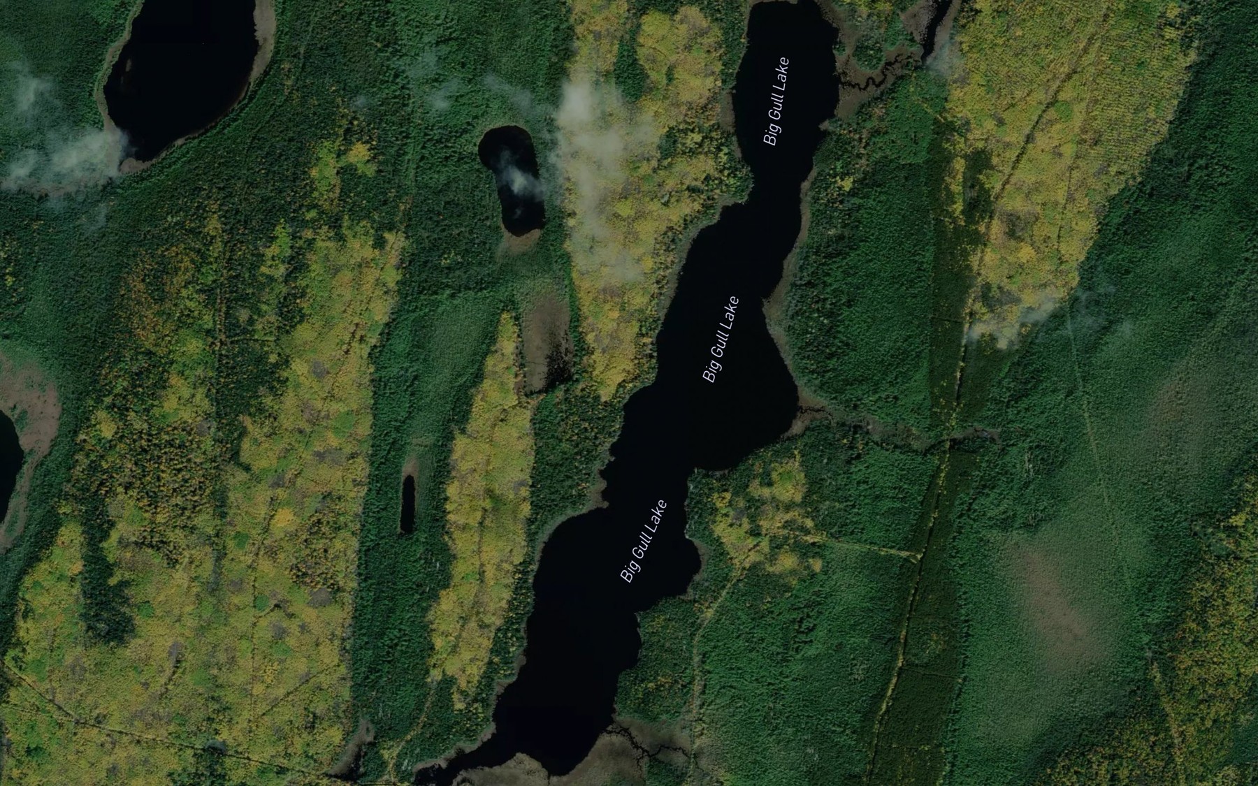 Satellite map of the Big Gull Lake