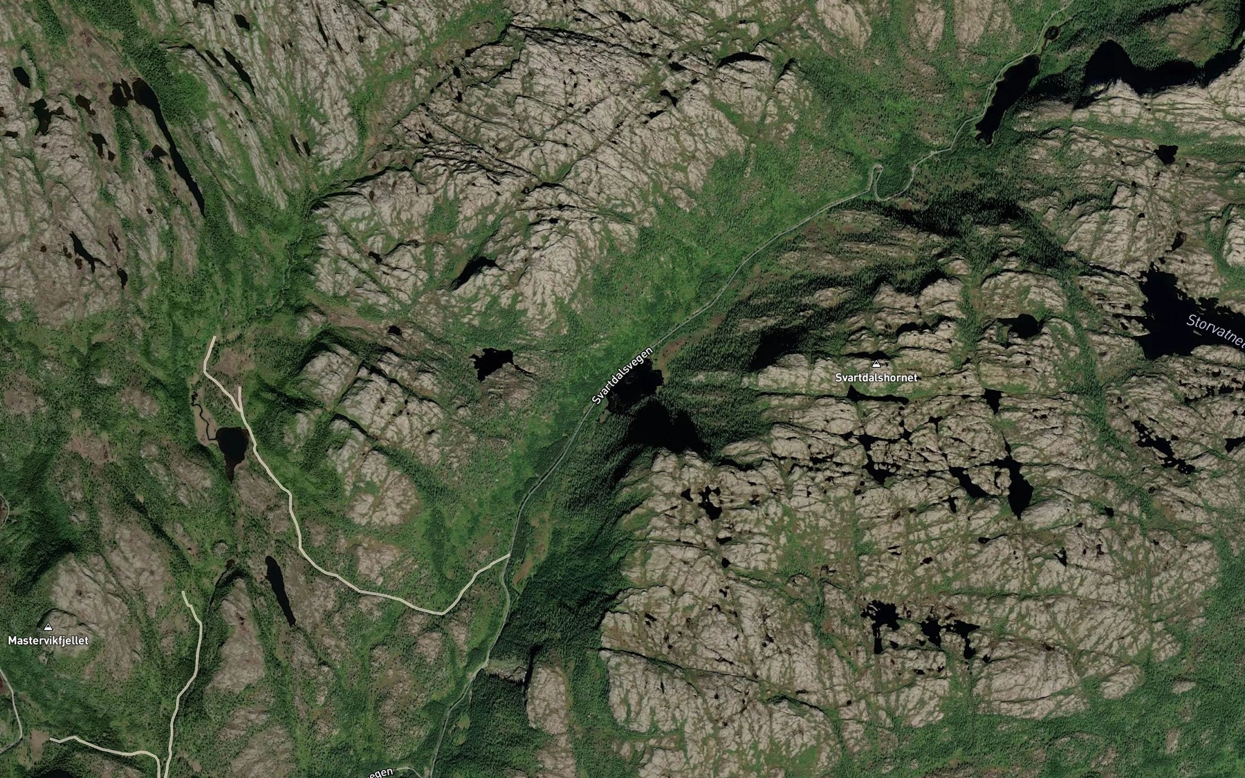 Satellite map of the Overdalstjonna