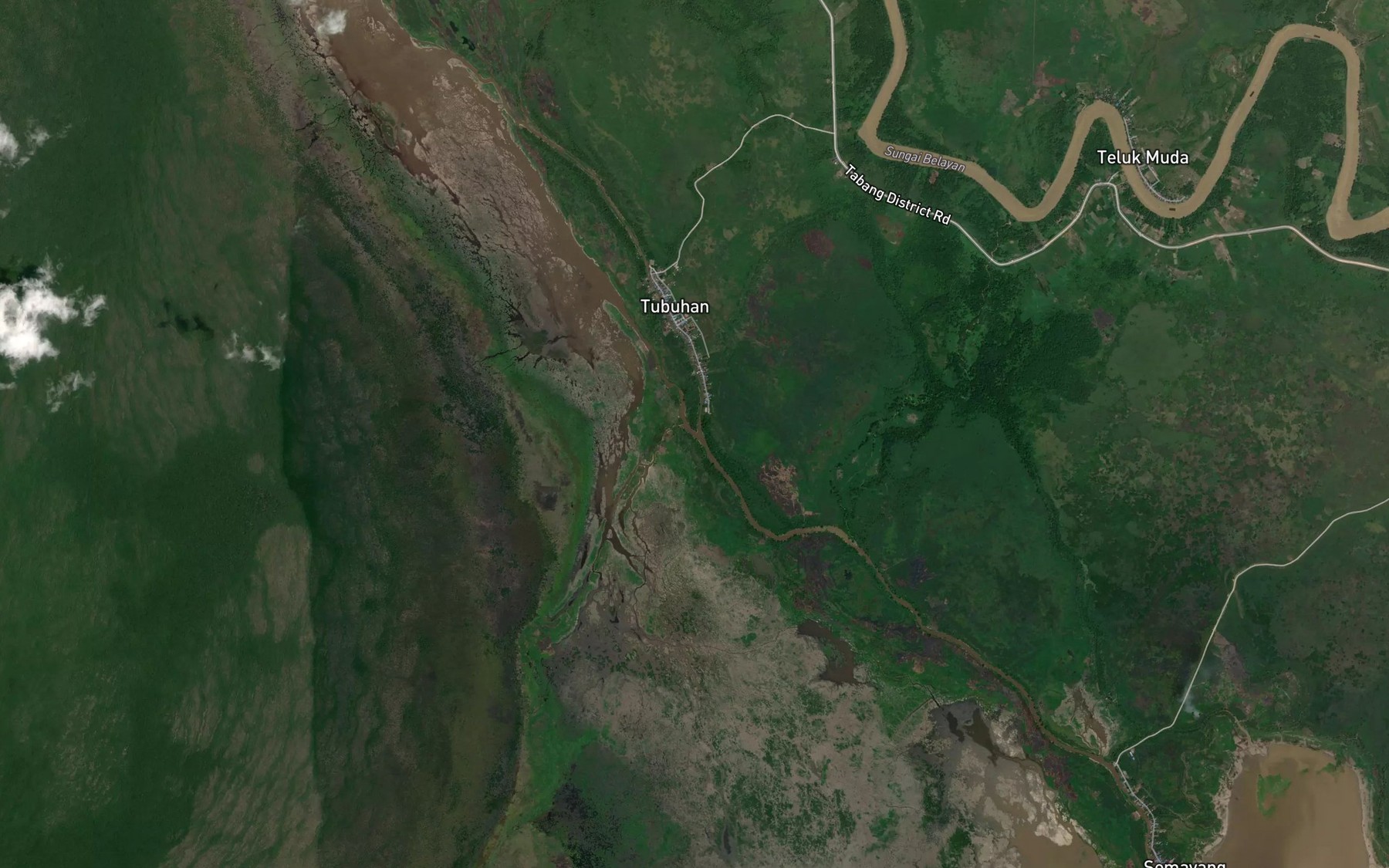 Satellite map of the Sungai Tungku
