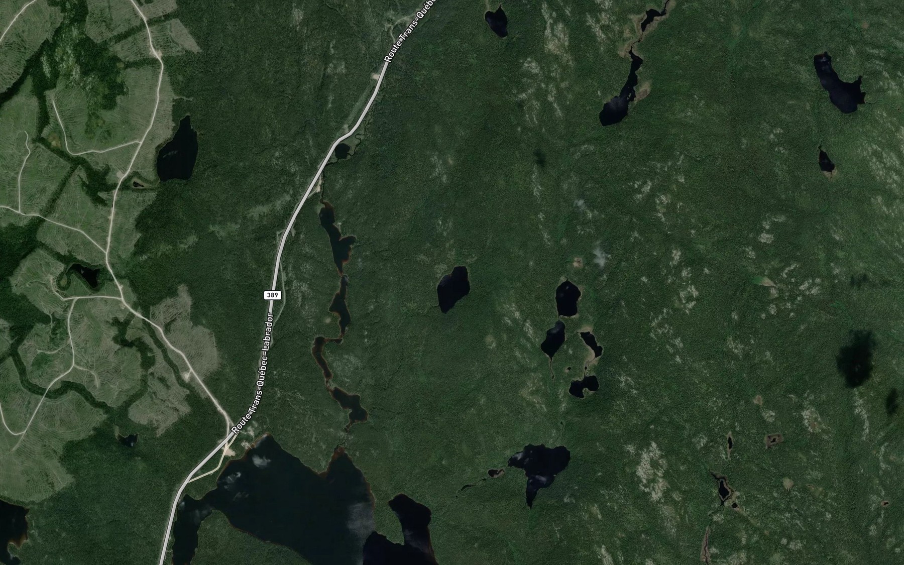 Satellite map of the Lac Jocelyne
