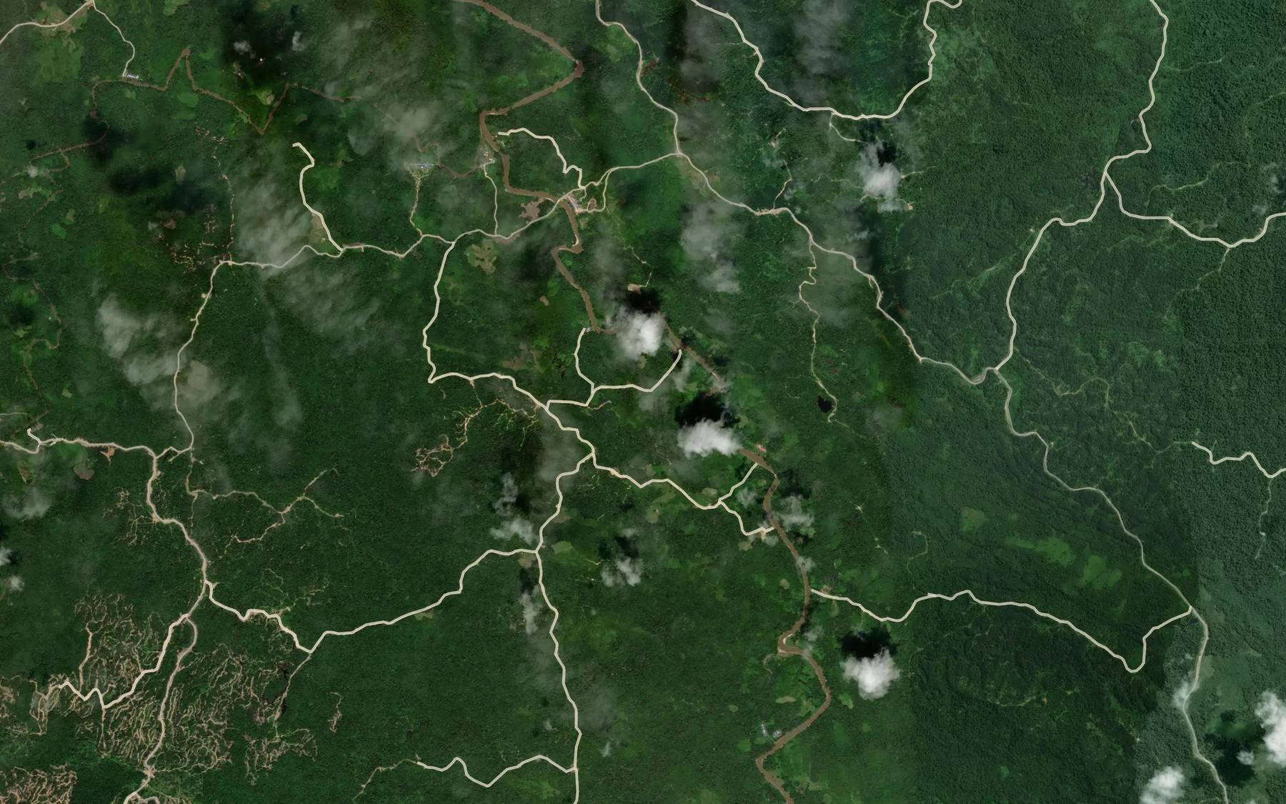 Satellite map of the Sungai Dan