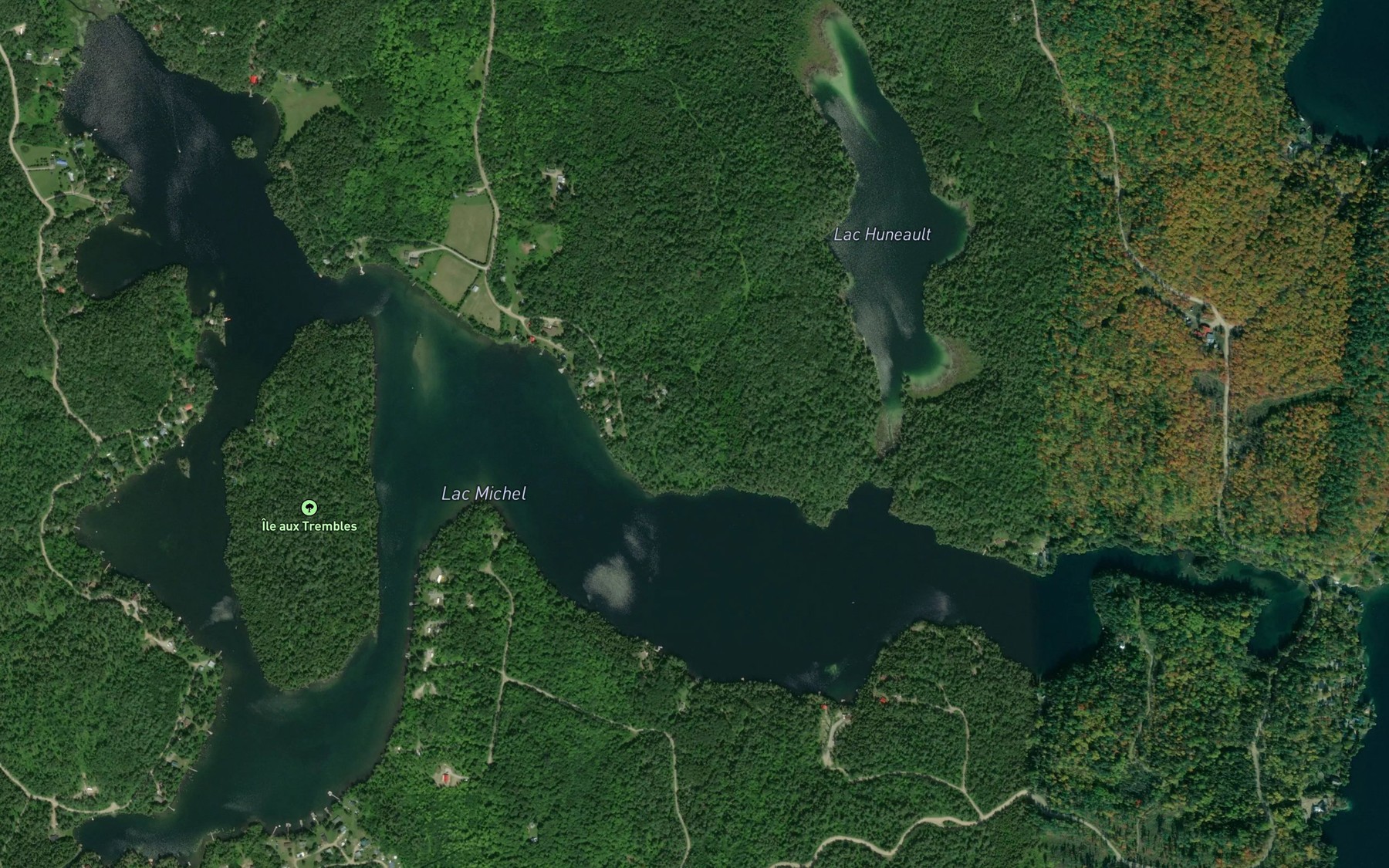 Satellite map of the Lac Michel
