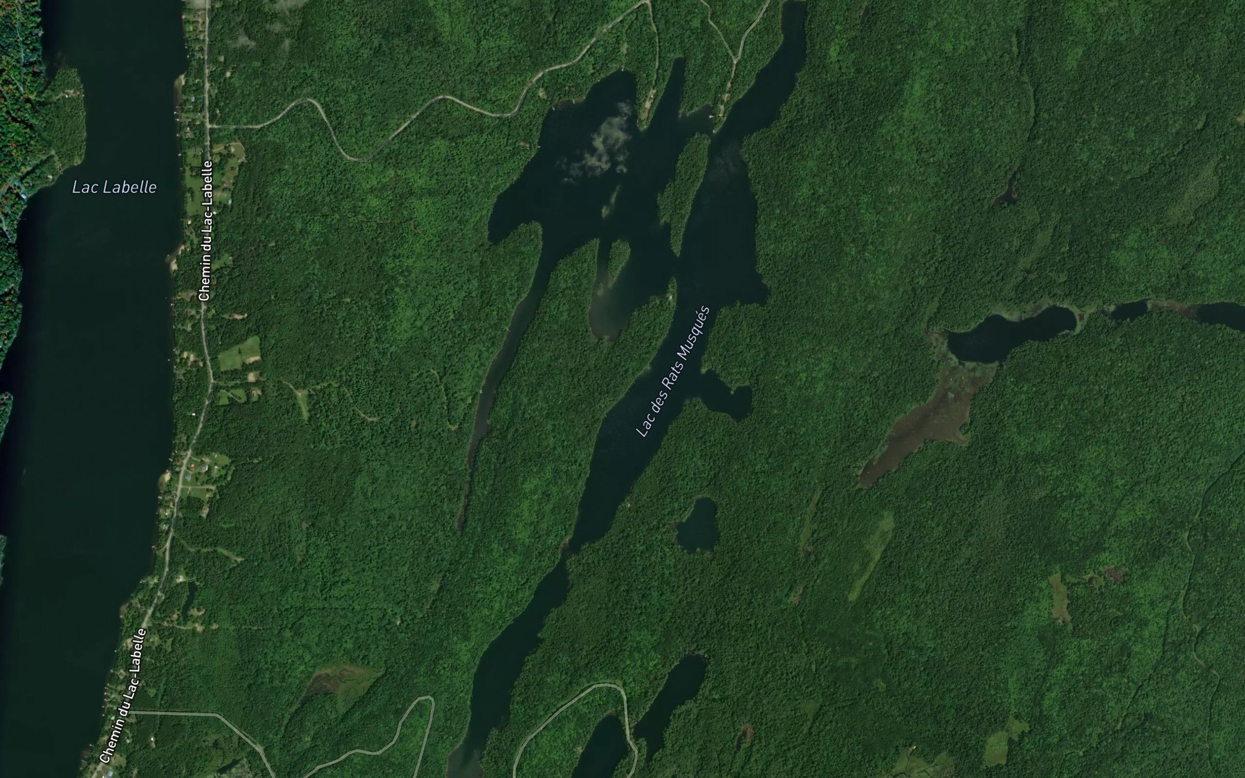 Satellite map of the Lac des Rats Musques