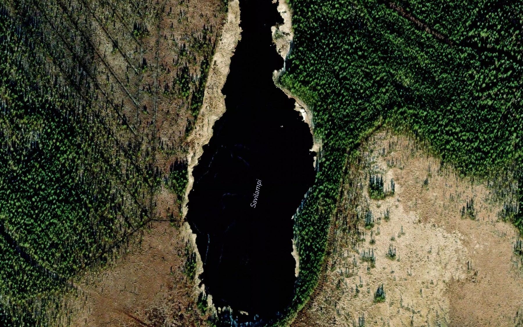 Satellite map of the Savilampi
