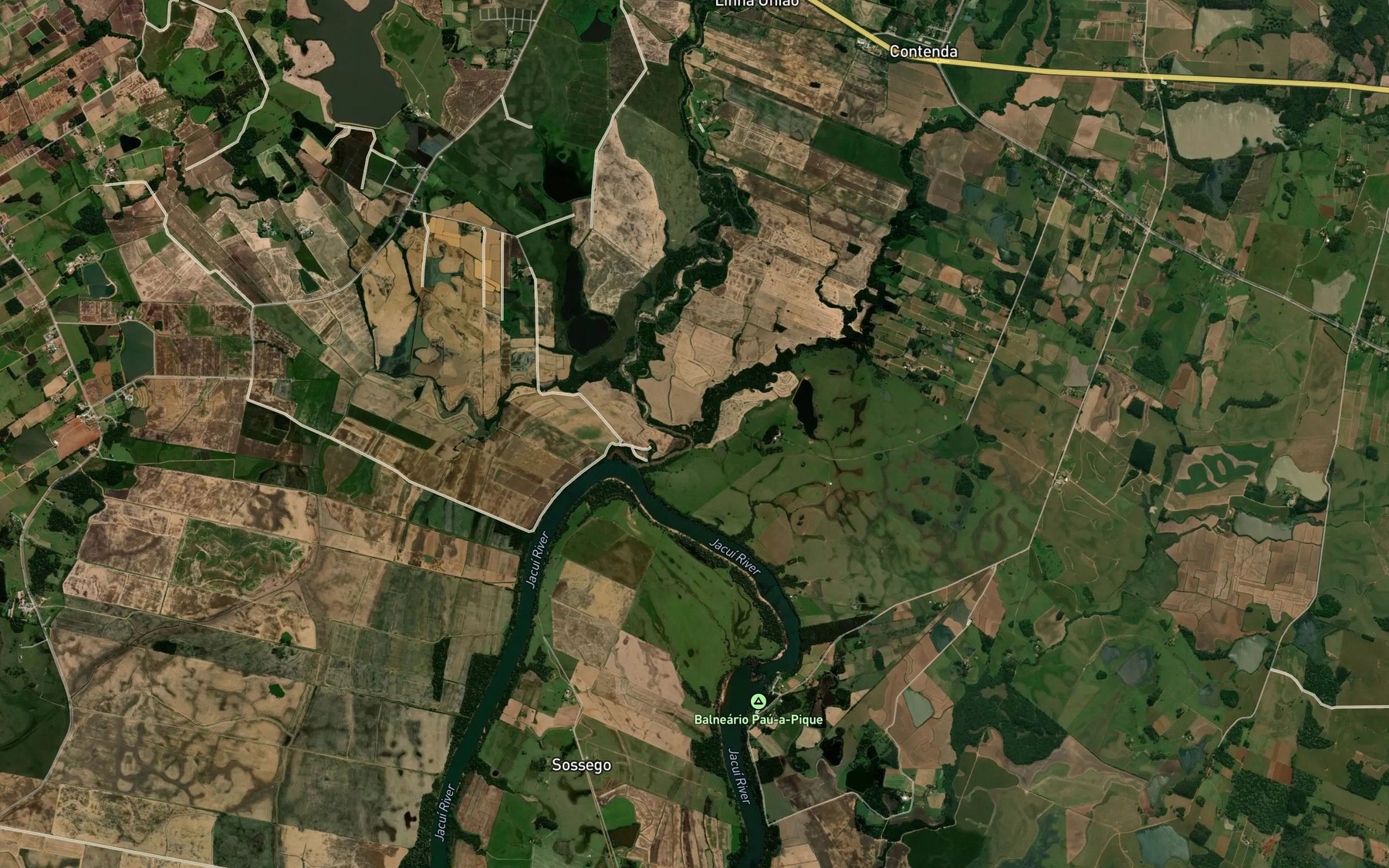 Satellite map of the Arroio Contenda