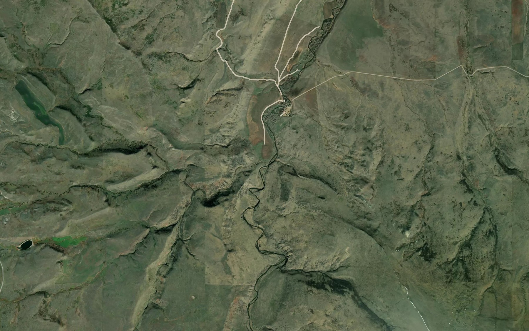 Satellite map of the Soldier Creek