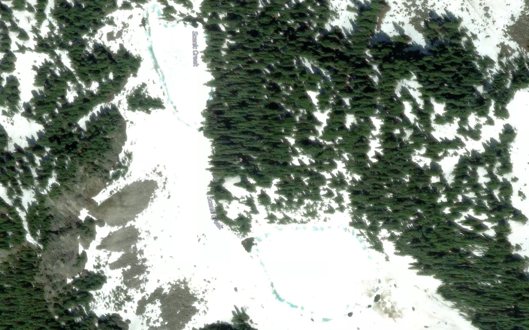 Satellite map of the Murphy Lakes