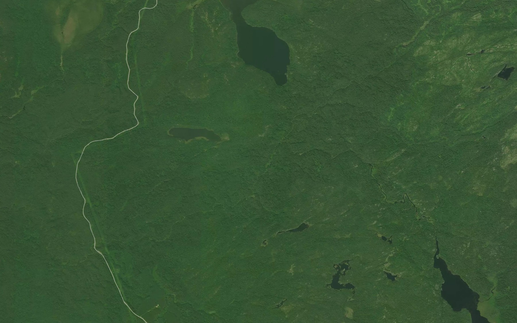 Satellite map of the Gulliver Creek