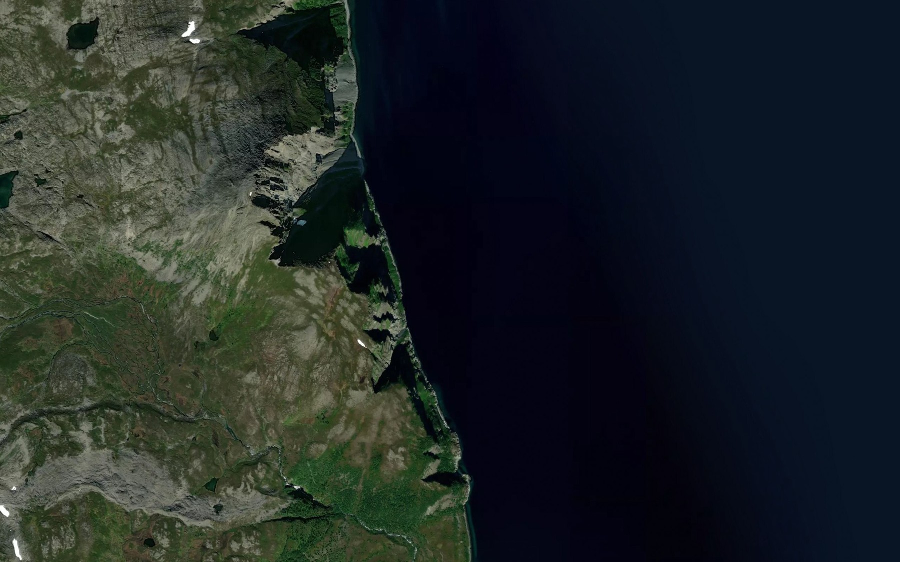 Satellite map of the Ytre Gammvika