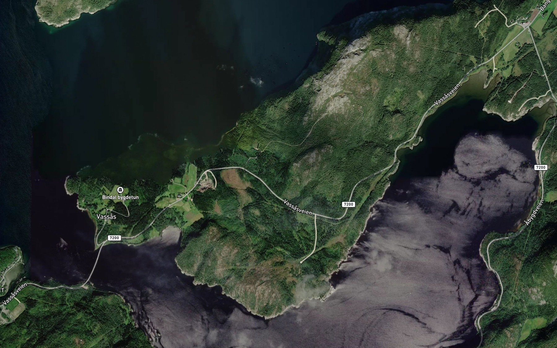 Satellite map of the Hogsetbekken