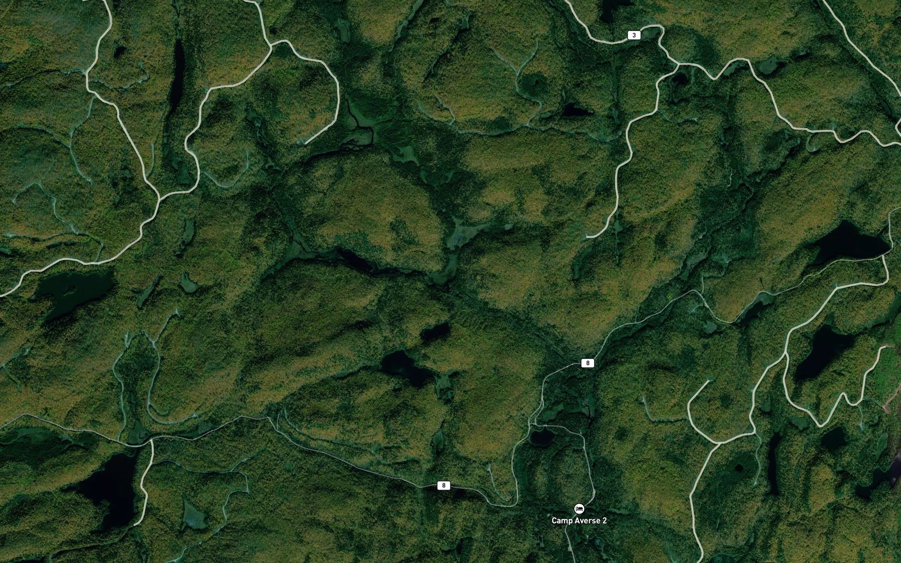 Satellite map of the Petit lac Sassin