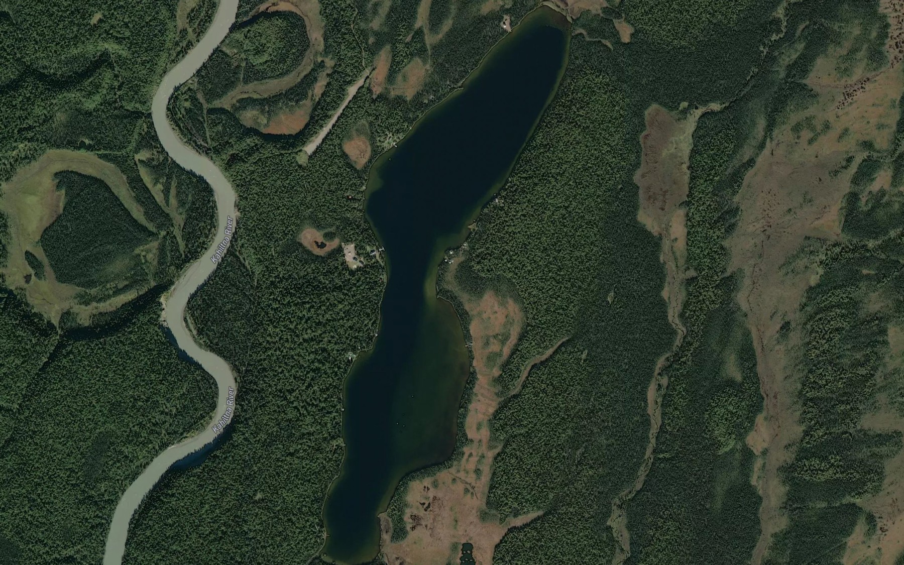 Satellite map of the Shulin Lake