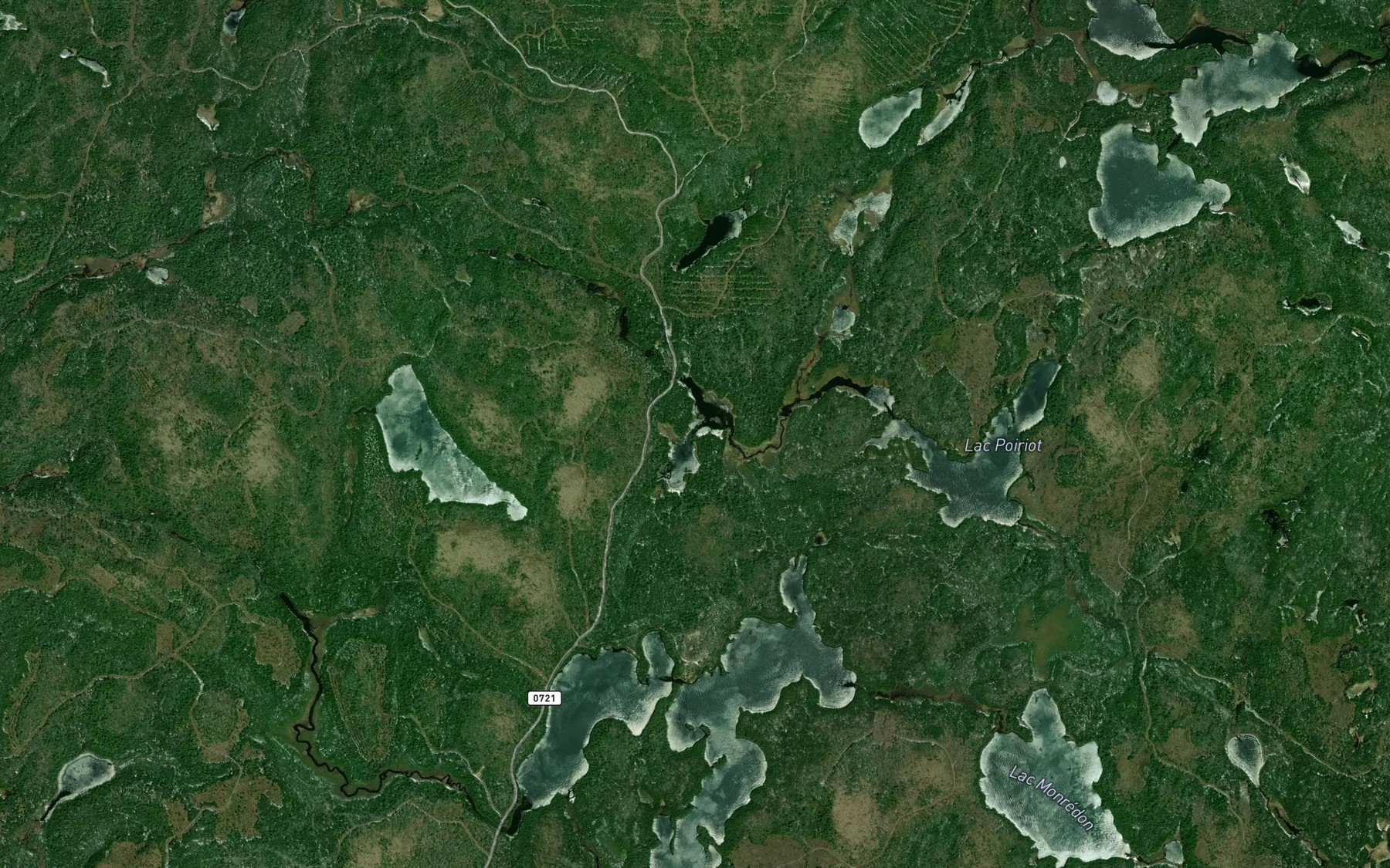 Satellite map of the Lac Hill