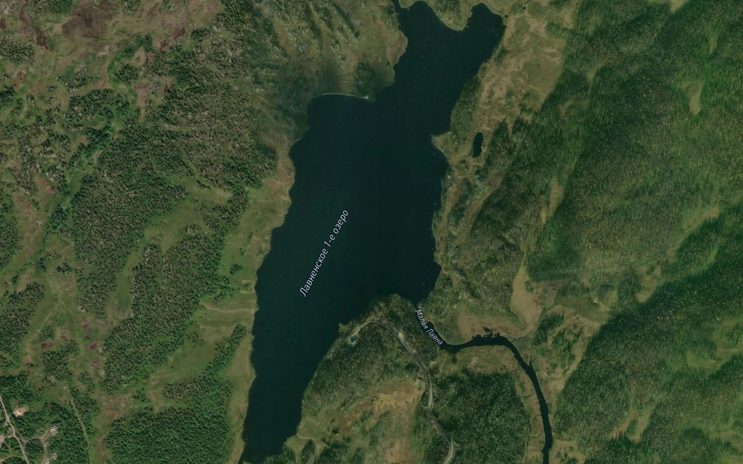Ozero Lavnenskoye Pervoye