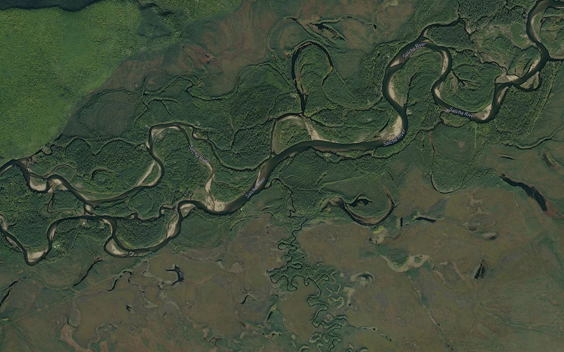Satellite map of the McCoy Creek