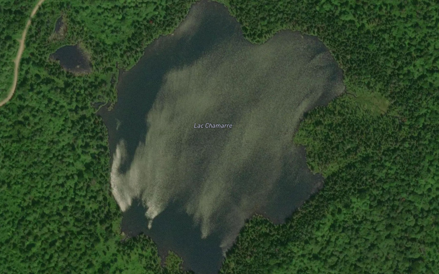 Satellite map of the Lac Chamarre