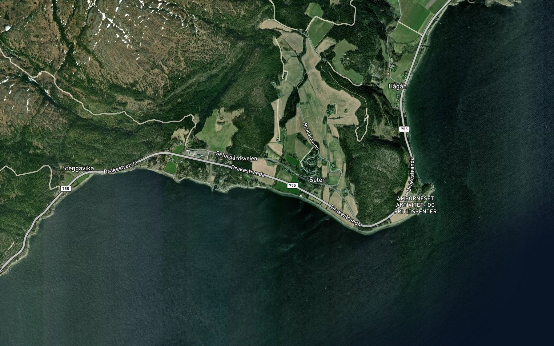 Satellite map of the Seterbekken