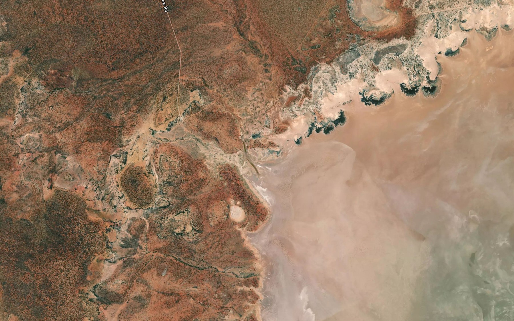 Satellite map of the Yammara Creek