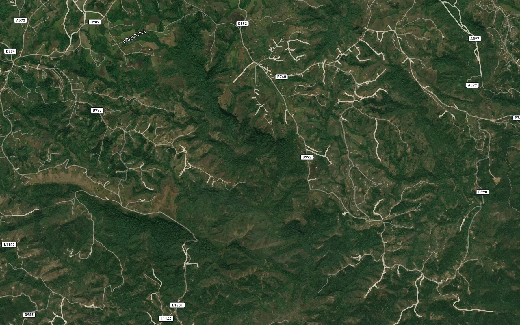 Satellite map of the Mgoqozi