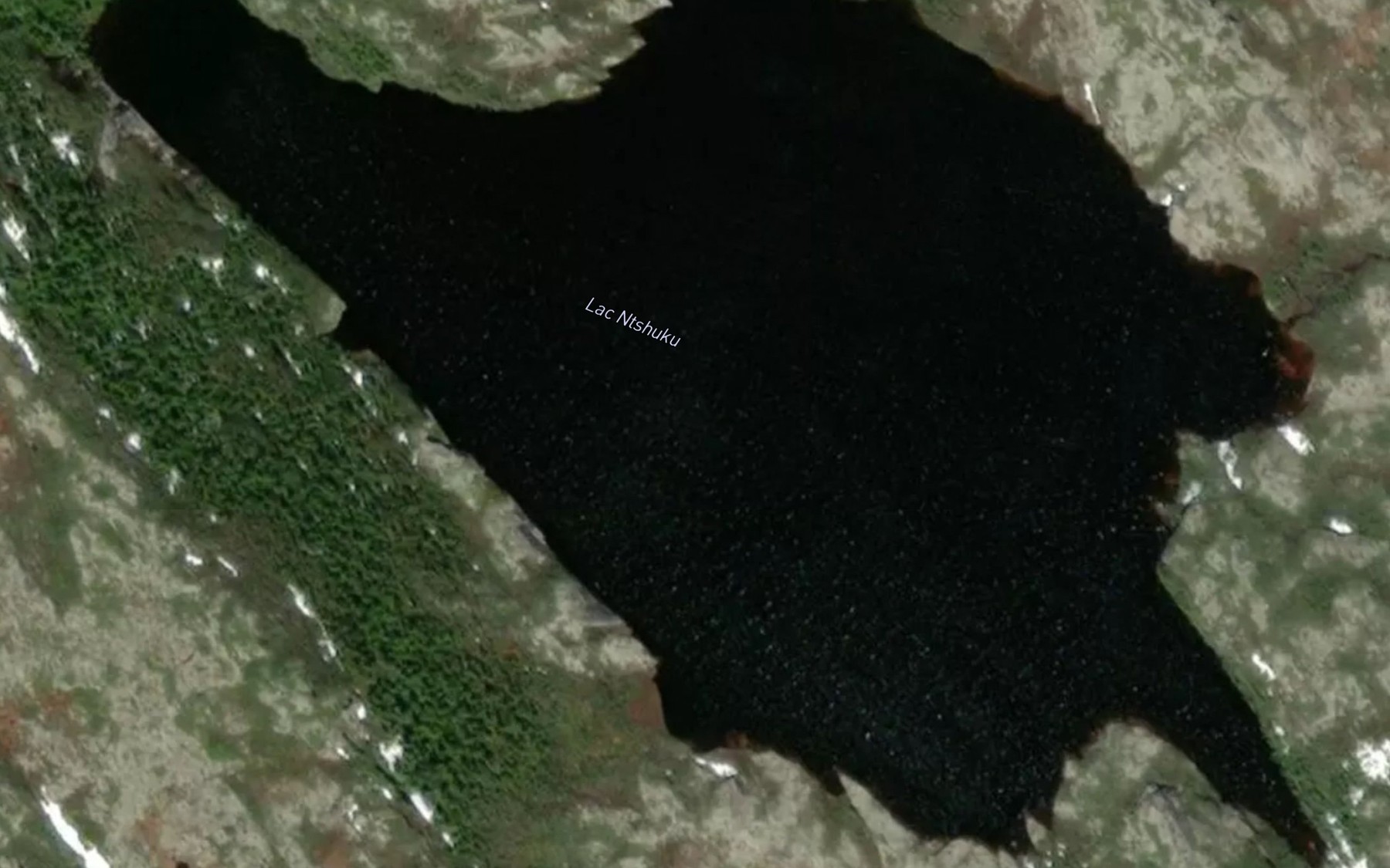 Satellite map of the Lac Ntshuku