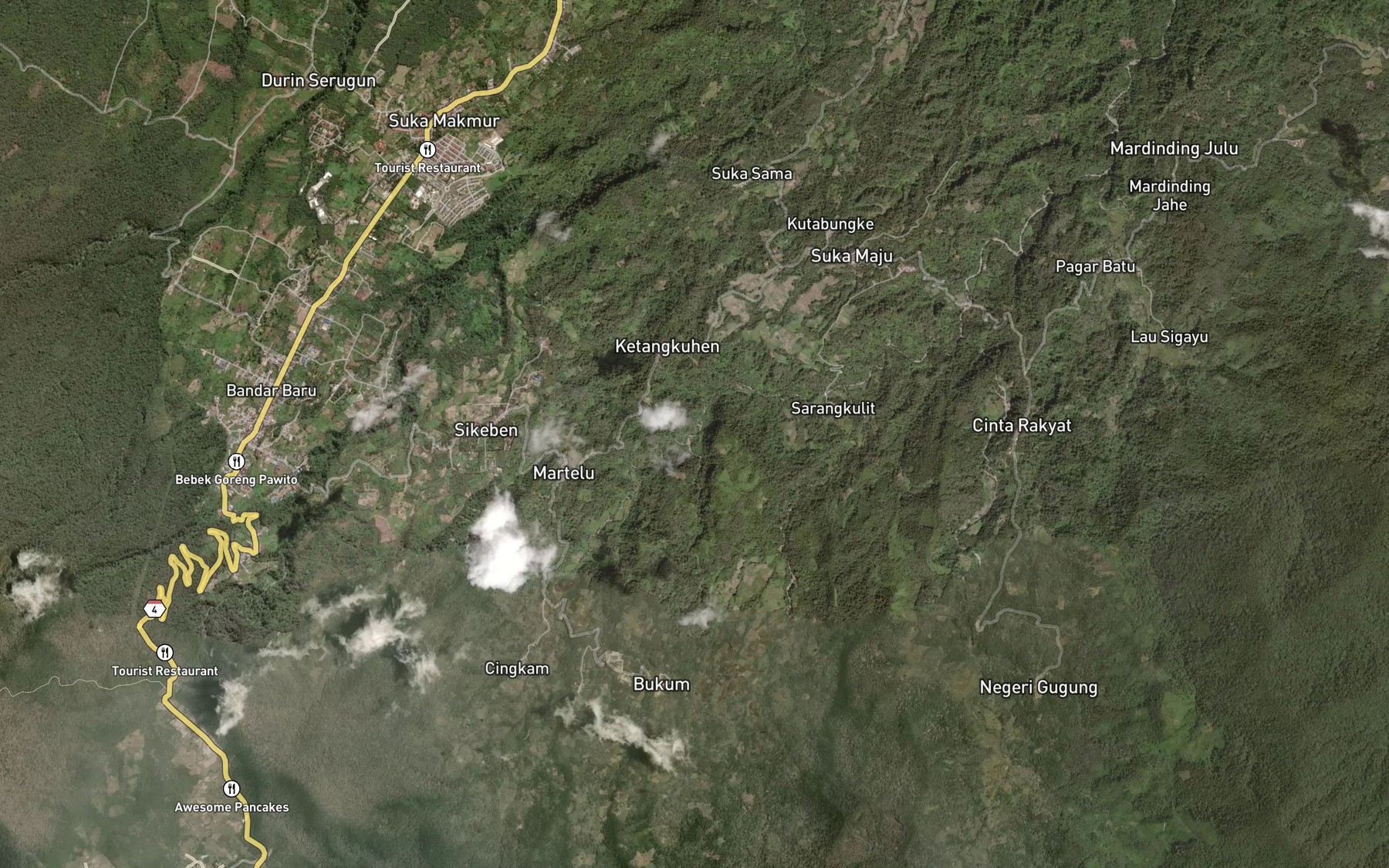 Satellite map of the Lau Timah