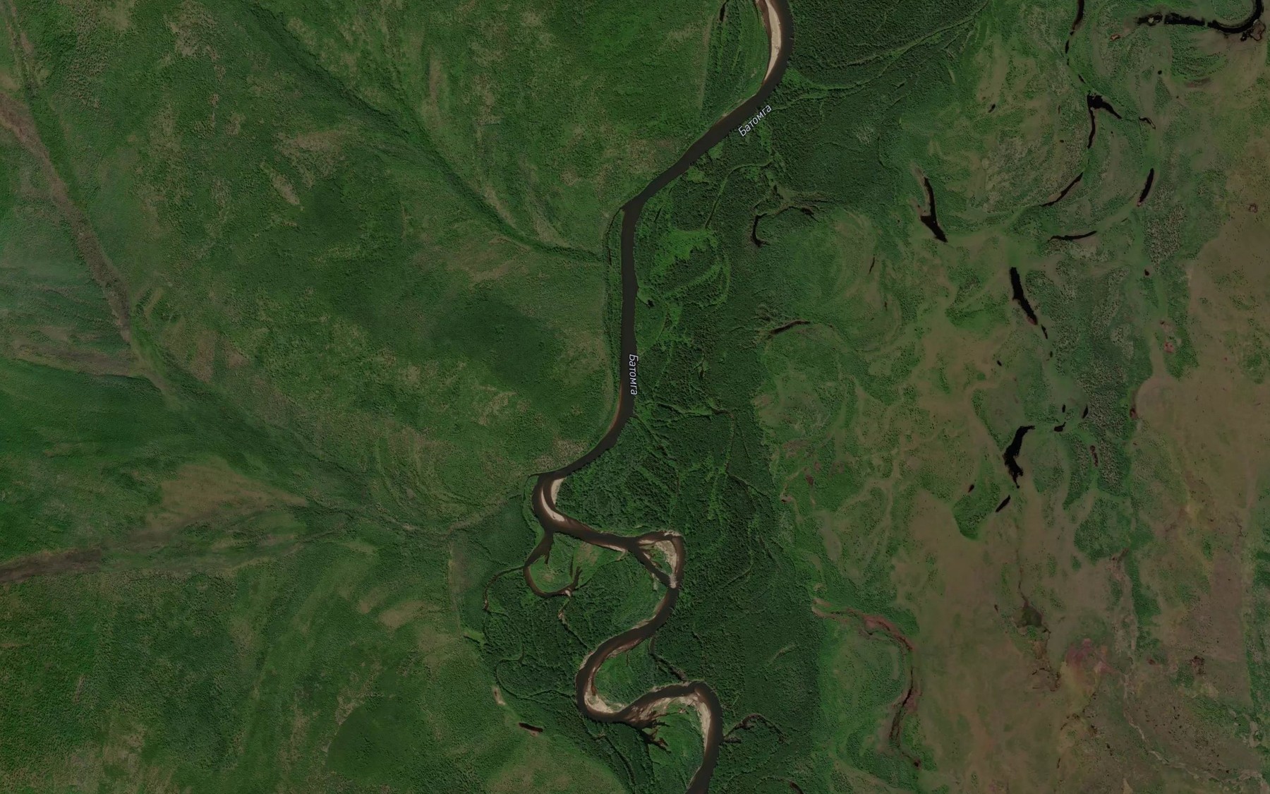 Satellite map of the Tikhiy