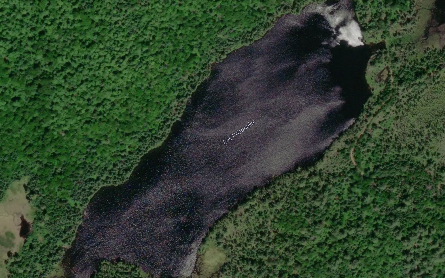 Satellite map of the Lac Prisonnier