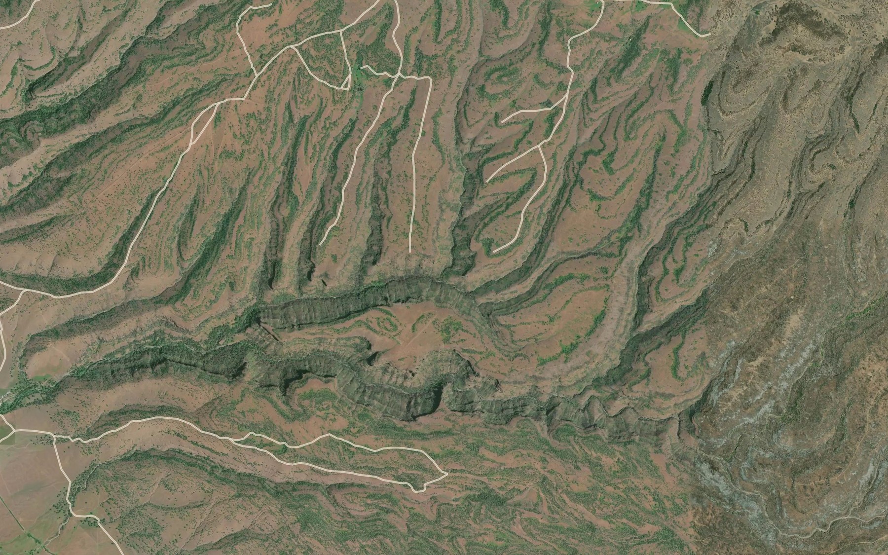 Satellite map of the Little North Fork North Fork Dye Creek