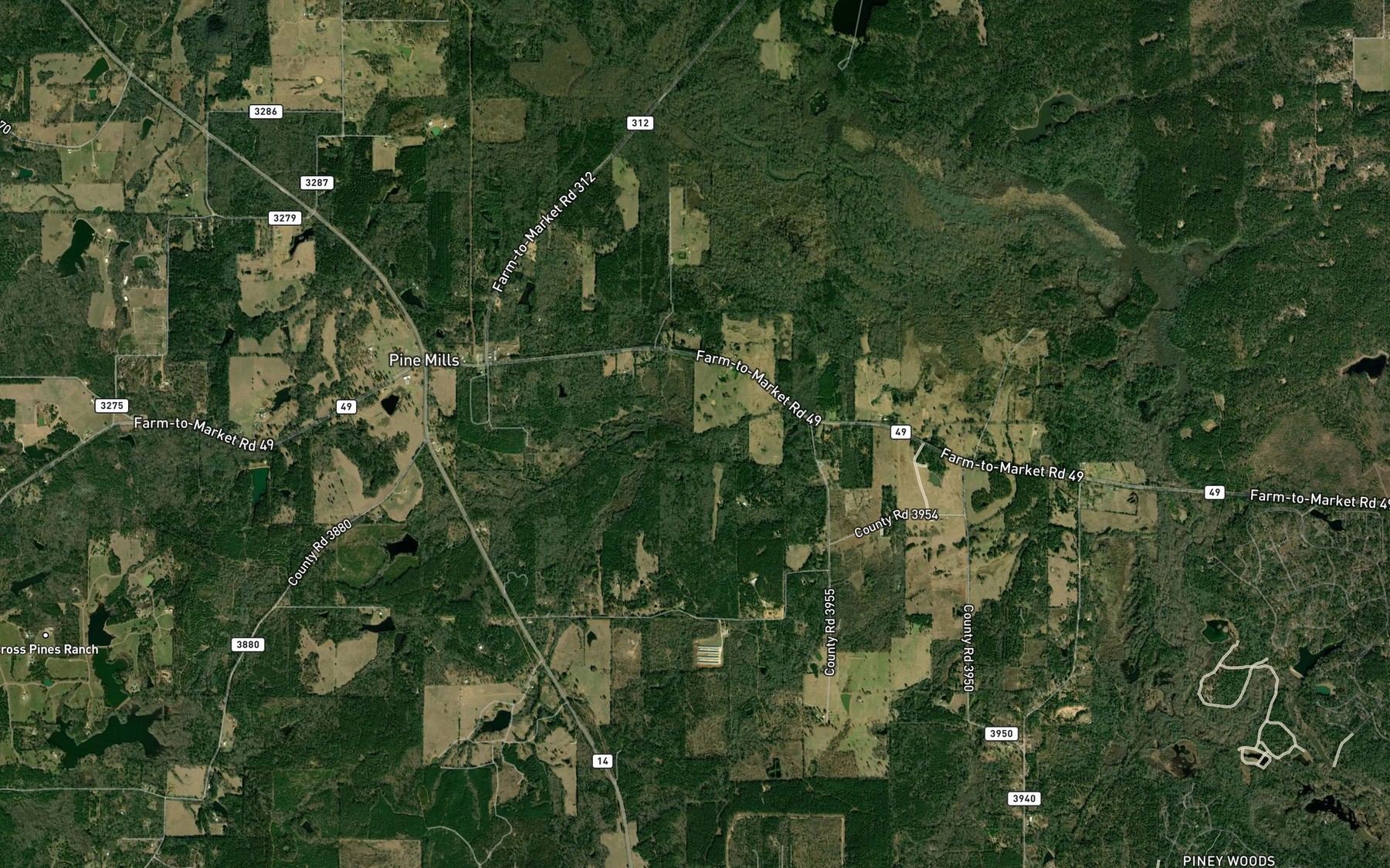 Satellite map of the Jayco Branch