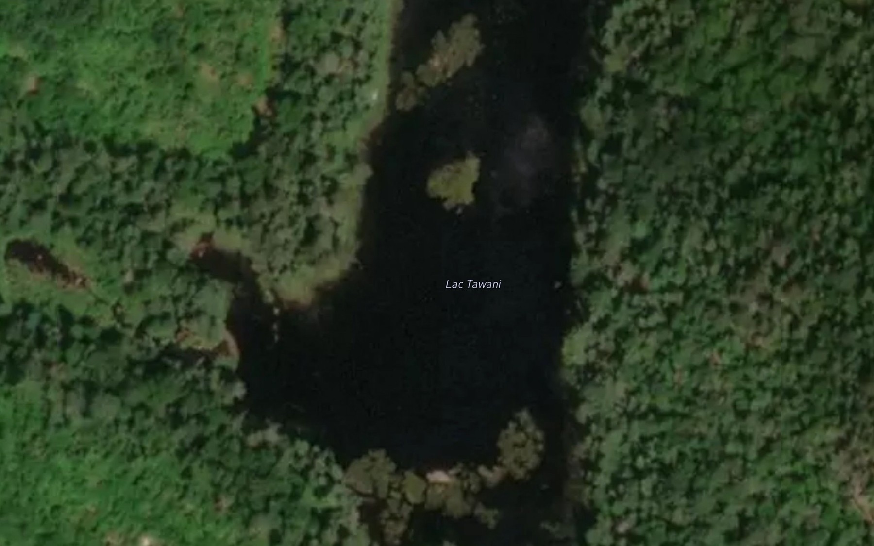 Satellite map of the Lac Tawani