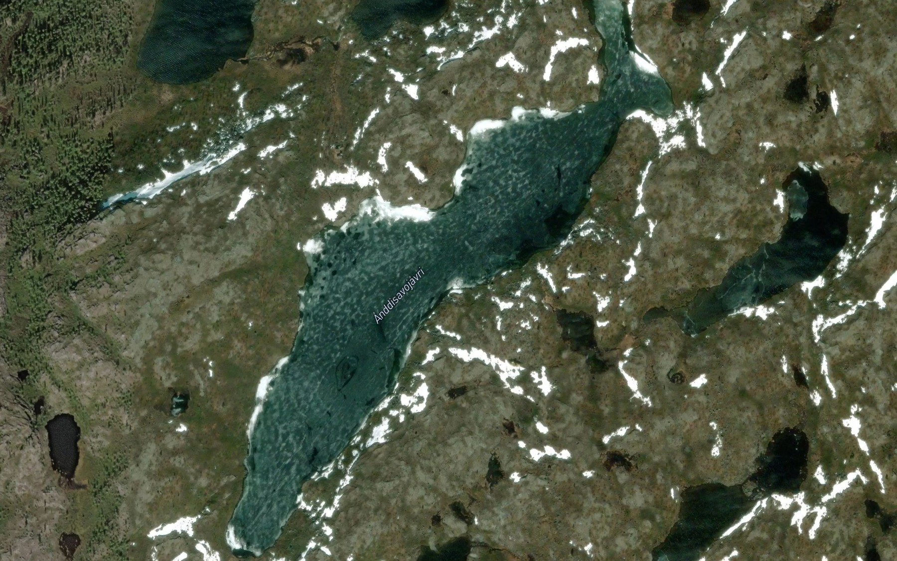 Satellite map of the Andisavujavri