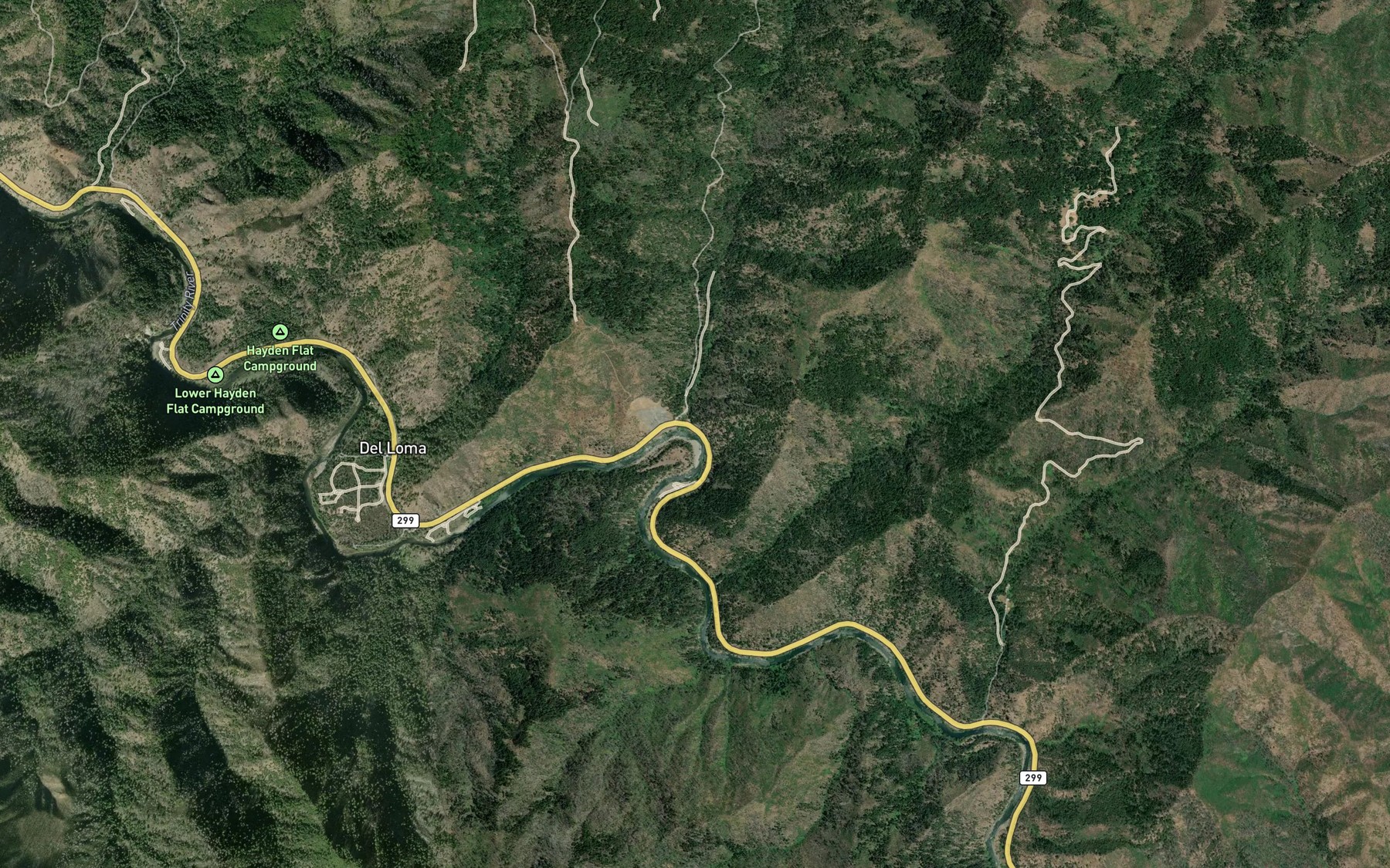 Satellite map of the Big French Creek