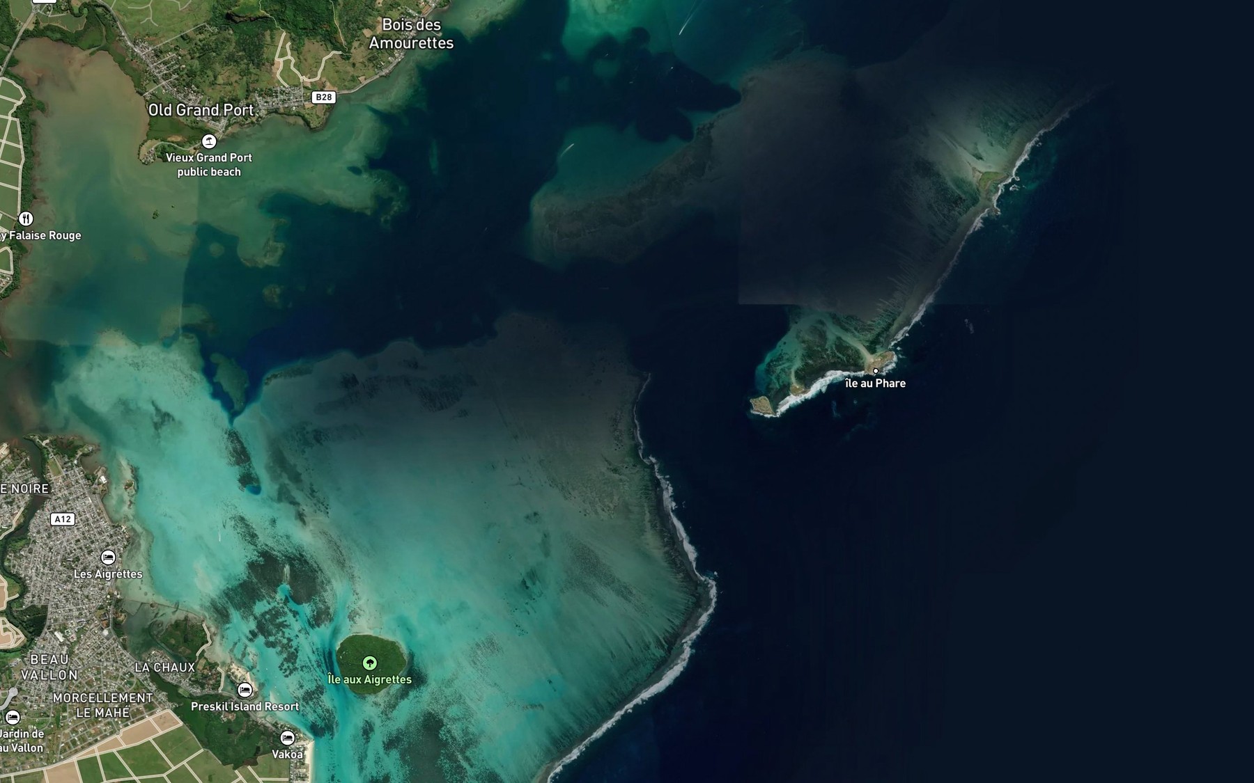 Satellite map of the South Entrance