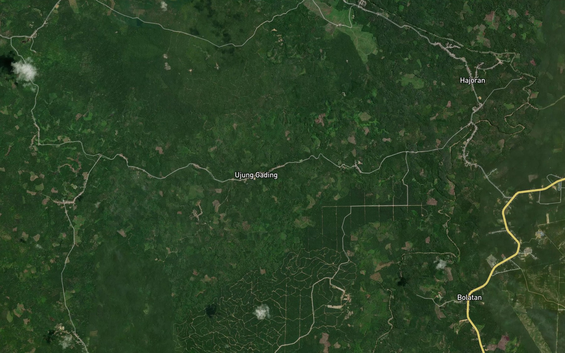 Satellite map of the Aek Batu Mamak