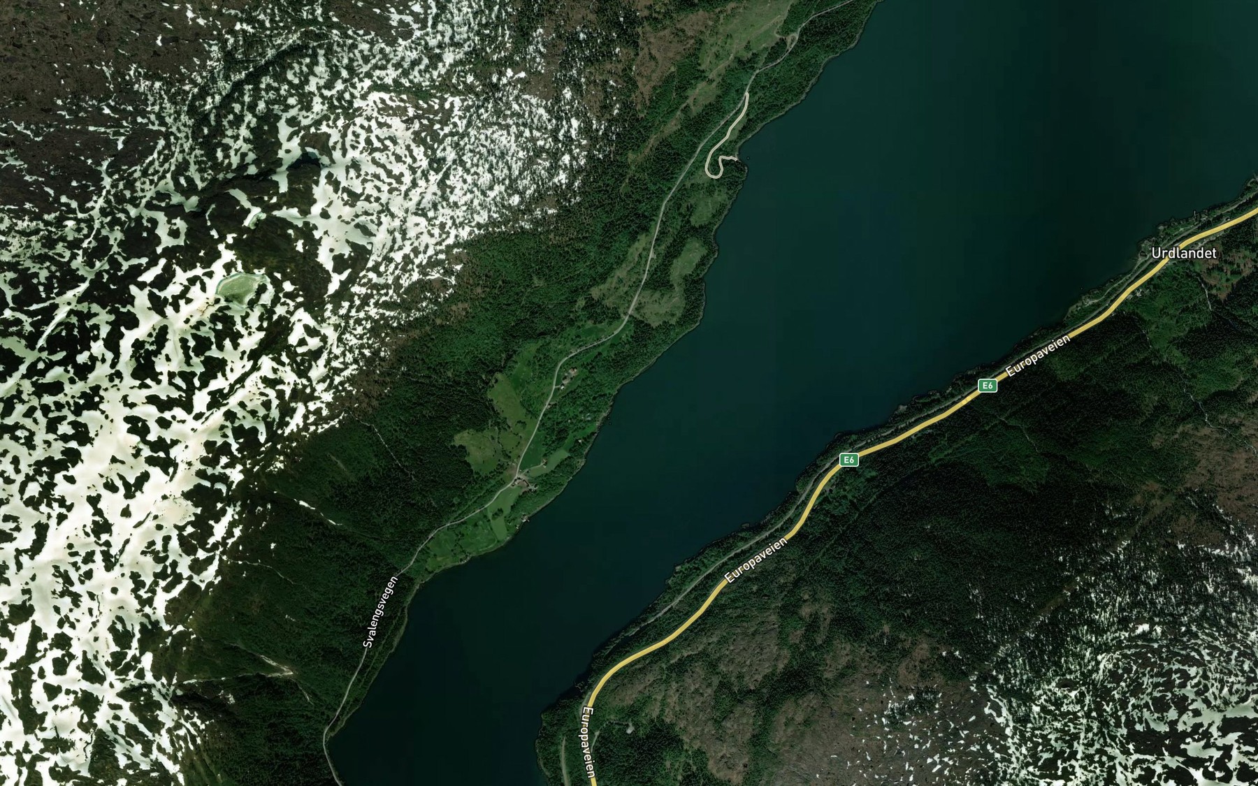 Satellite map of the Innervika