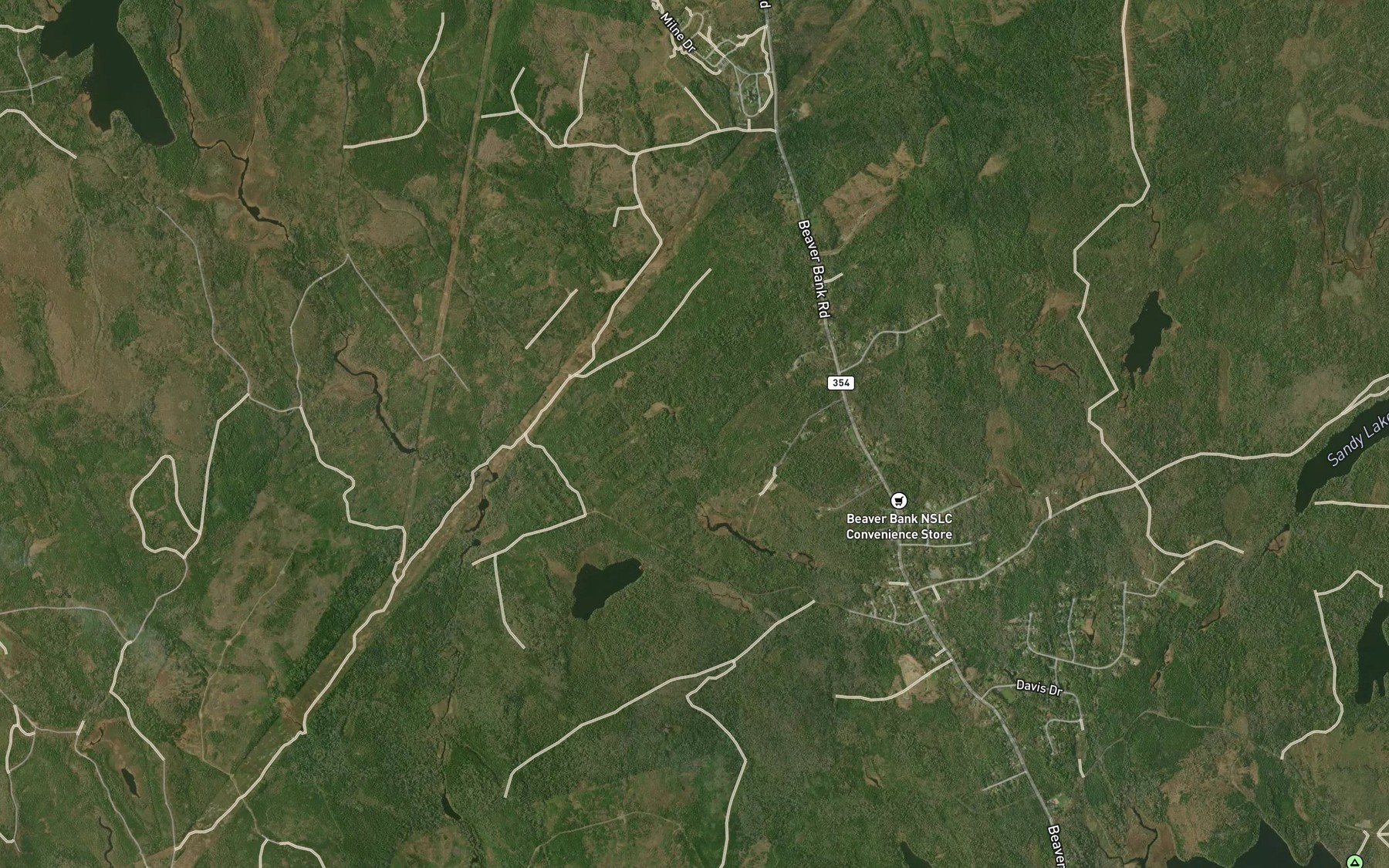 Satellite map of the Jarrett Hole