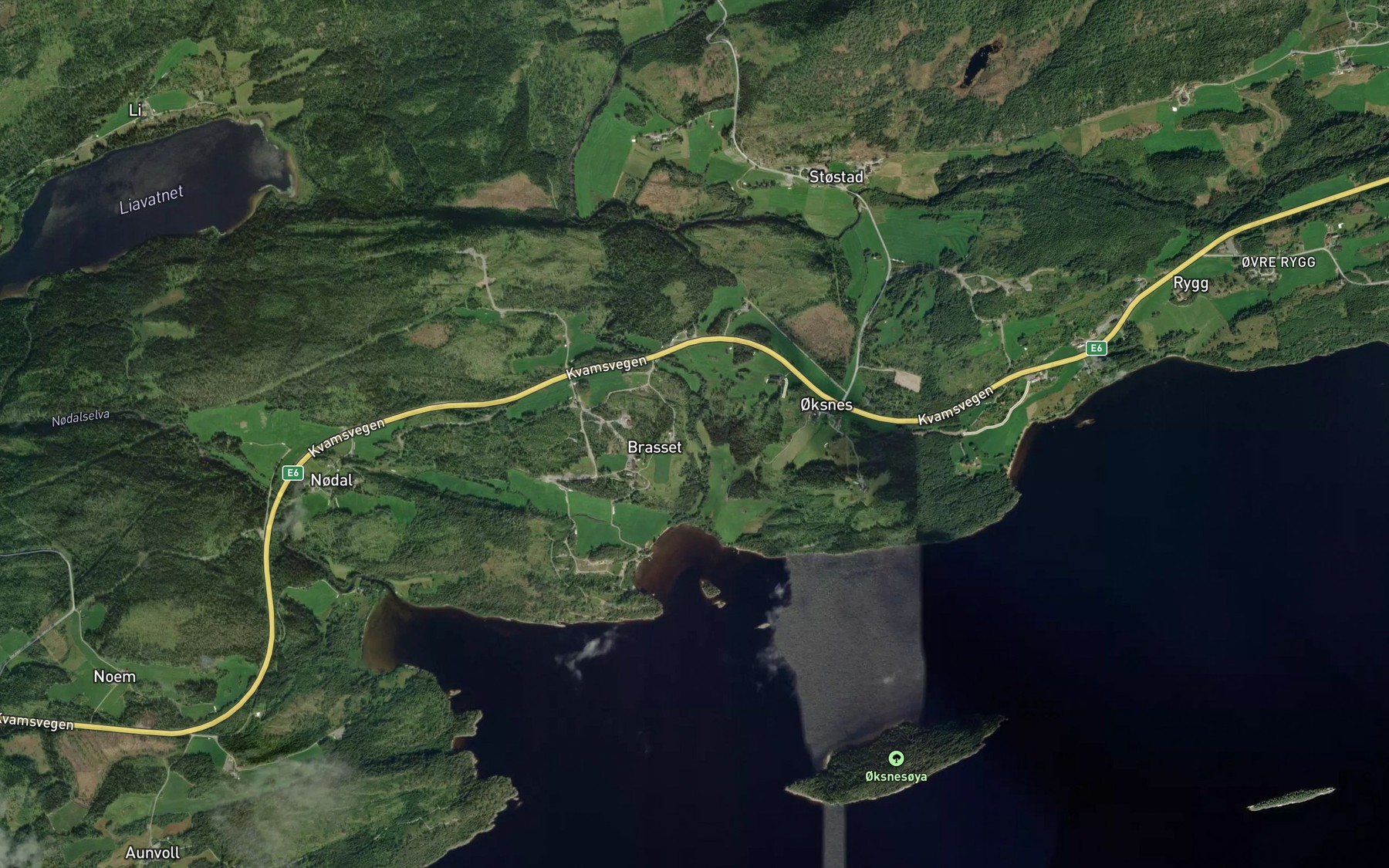 Satellite map of the Dalabekken