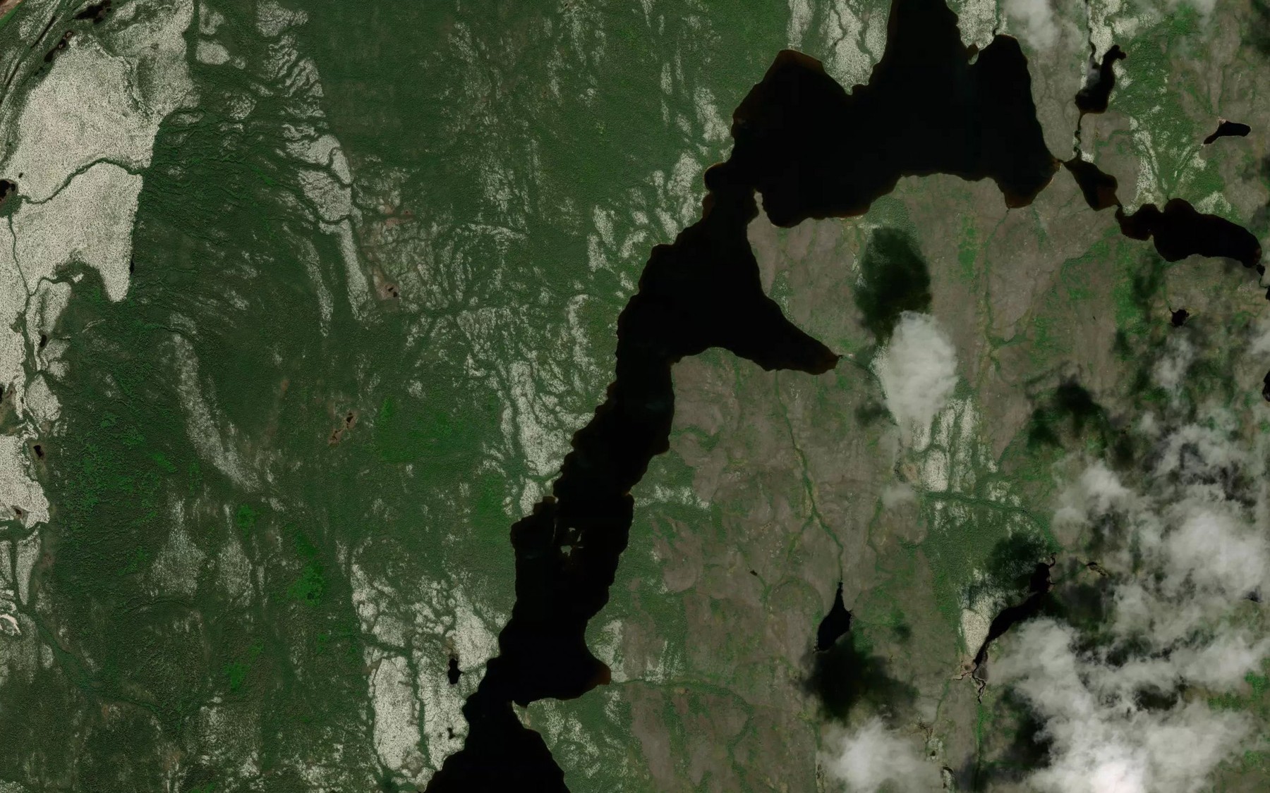 Satellite map of the Lac Garnier