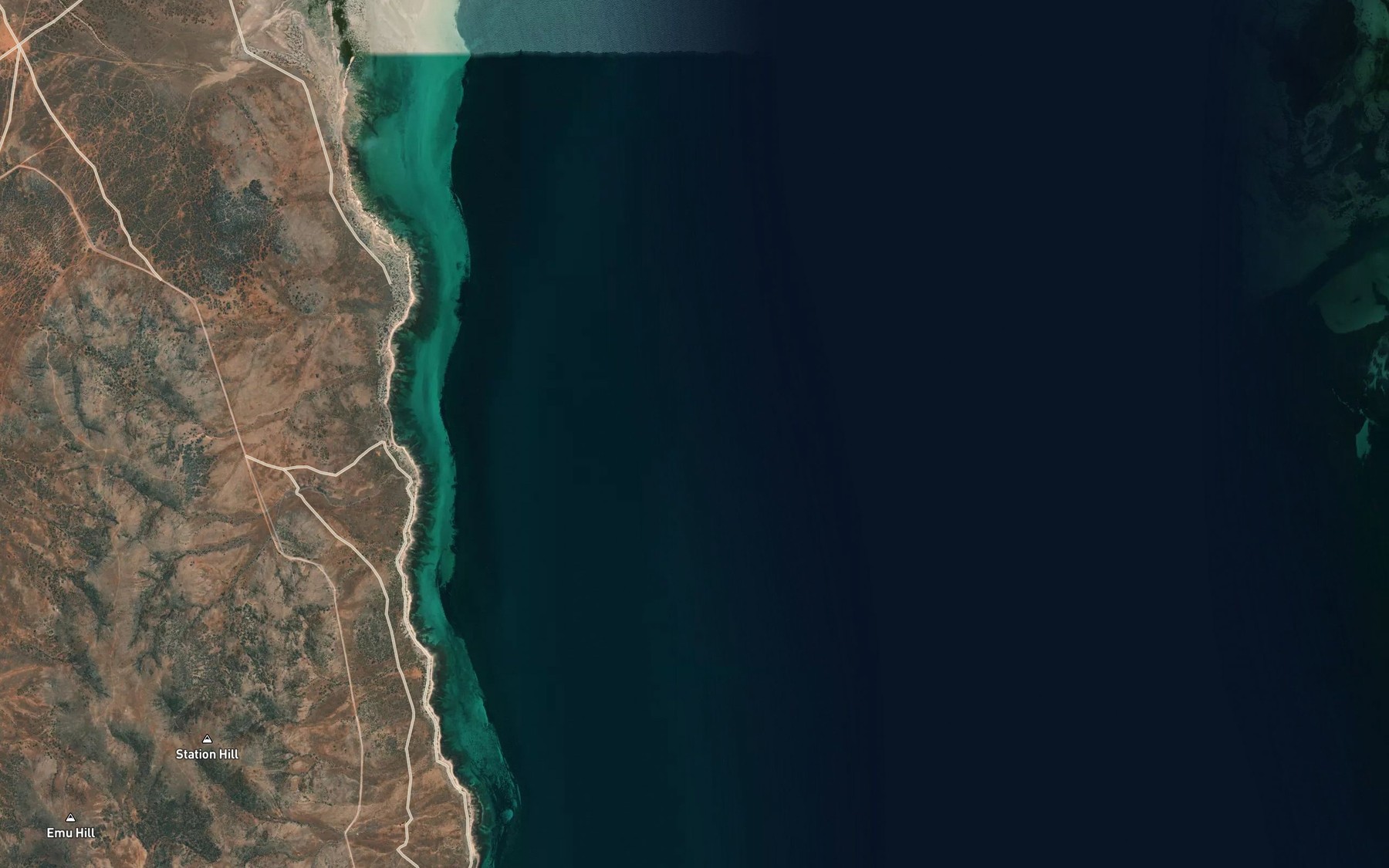Satellite map of the Douglas Bank