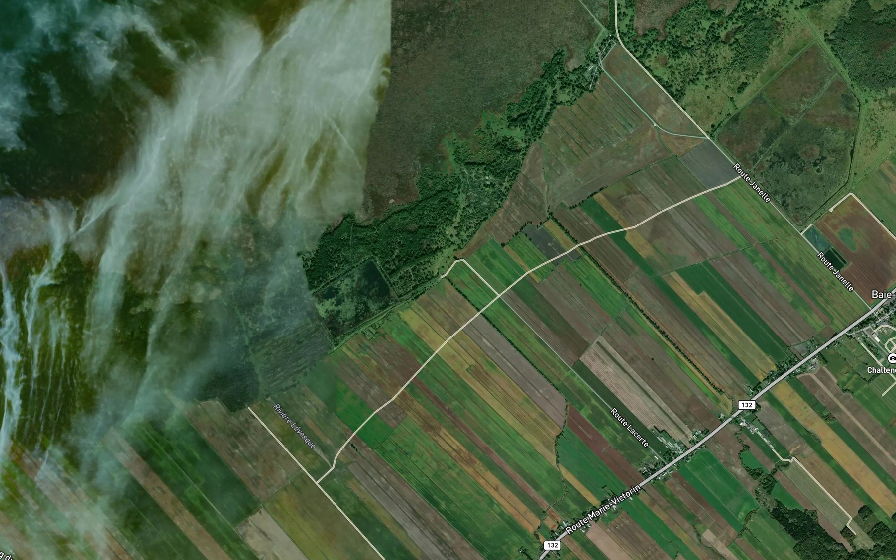 Satellite map of the Ruisseau Traverse de la Commune