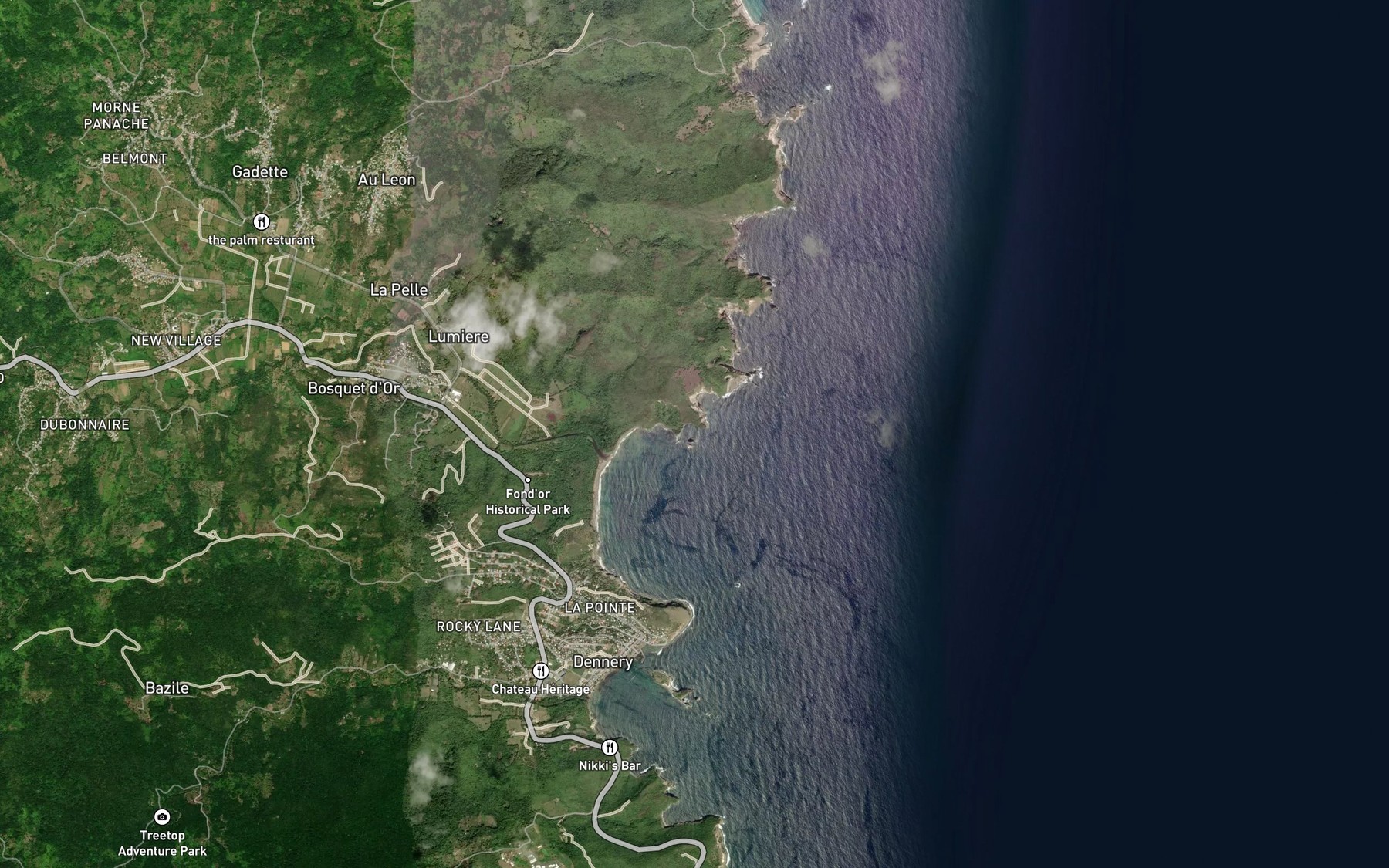 Satellite map of the Trou Bigorneau