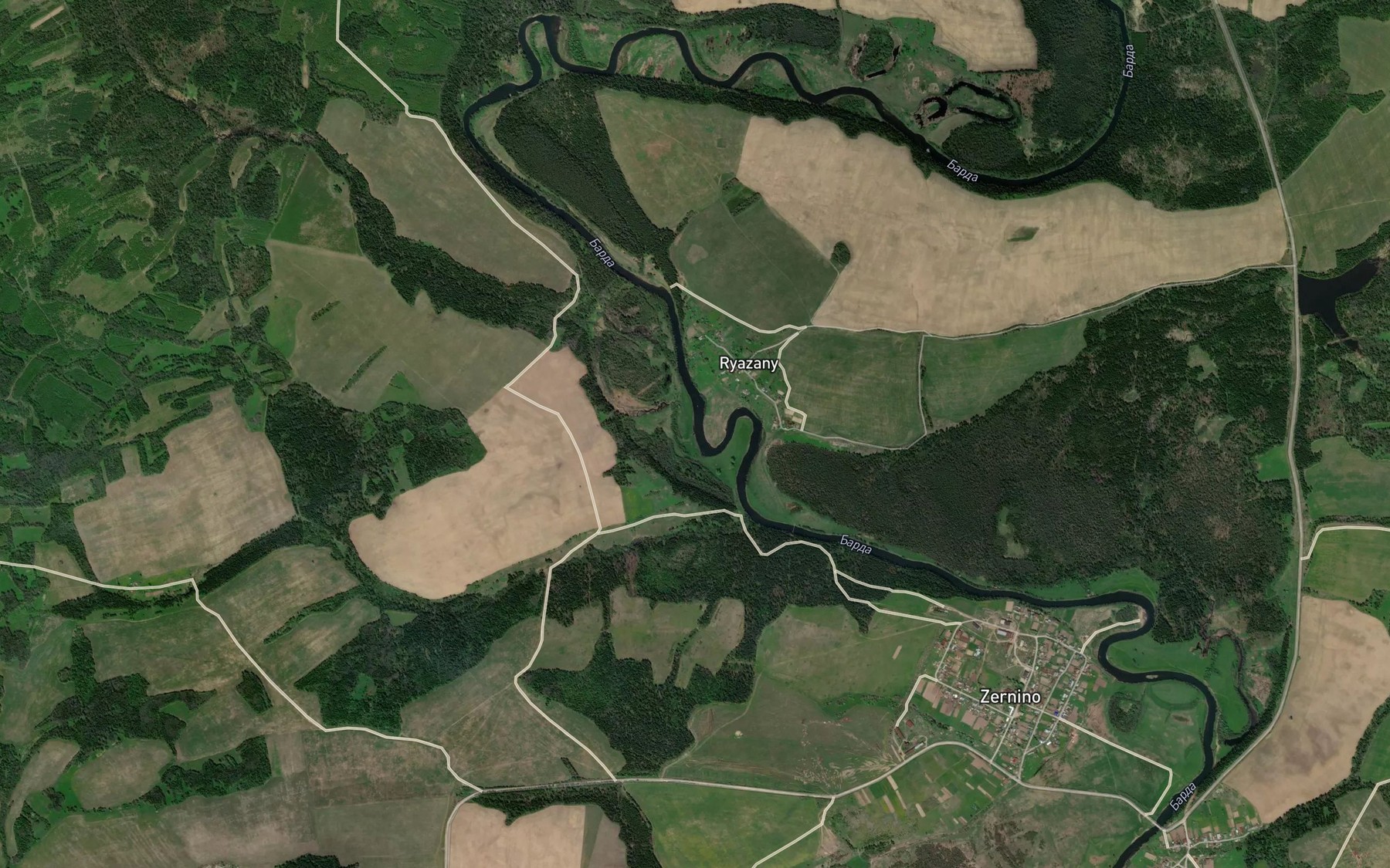 Satellite map of the Lazarevka