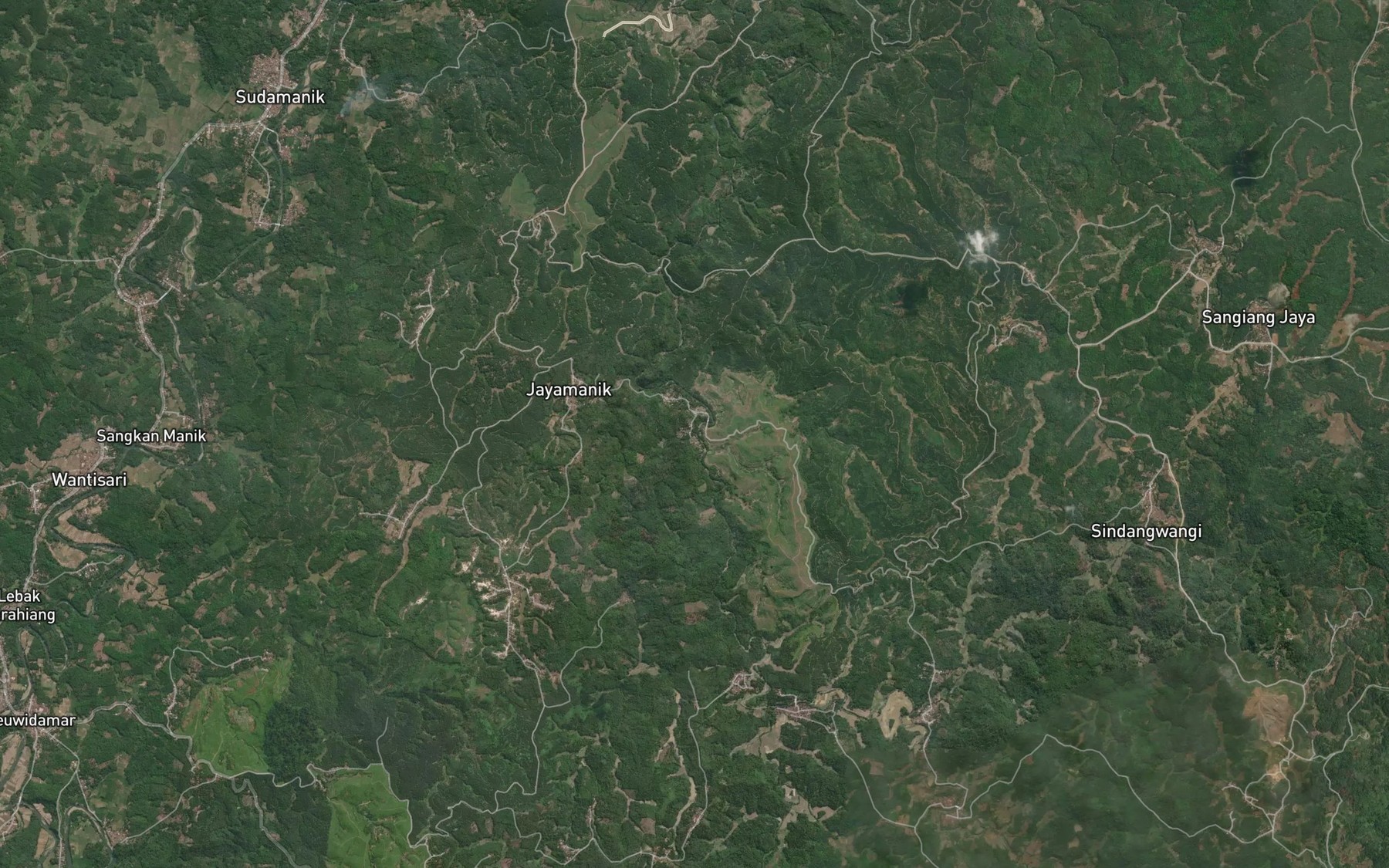Satellite map of the Ci Pamelah