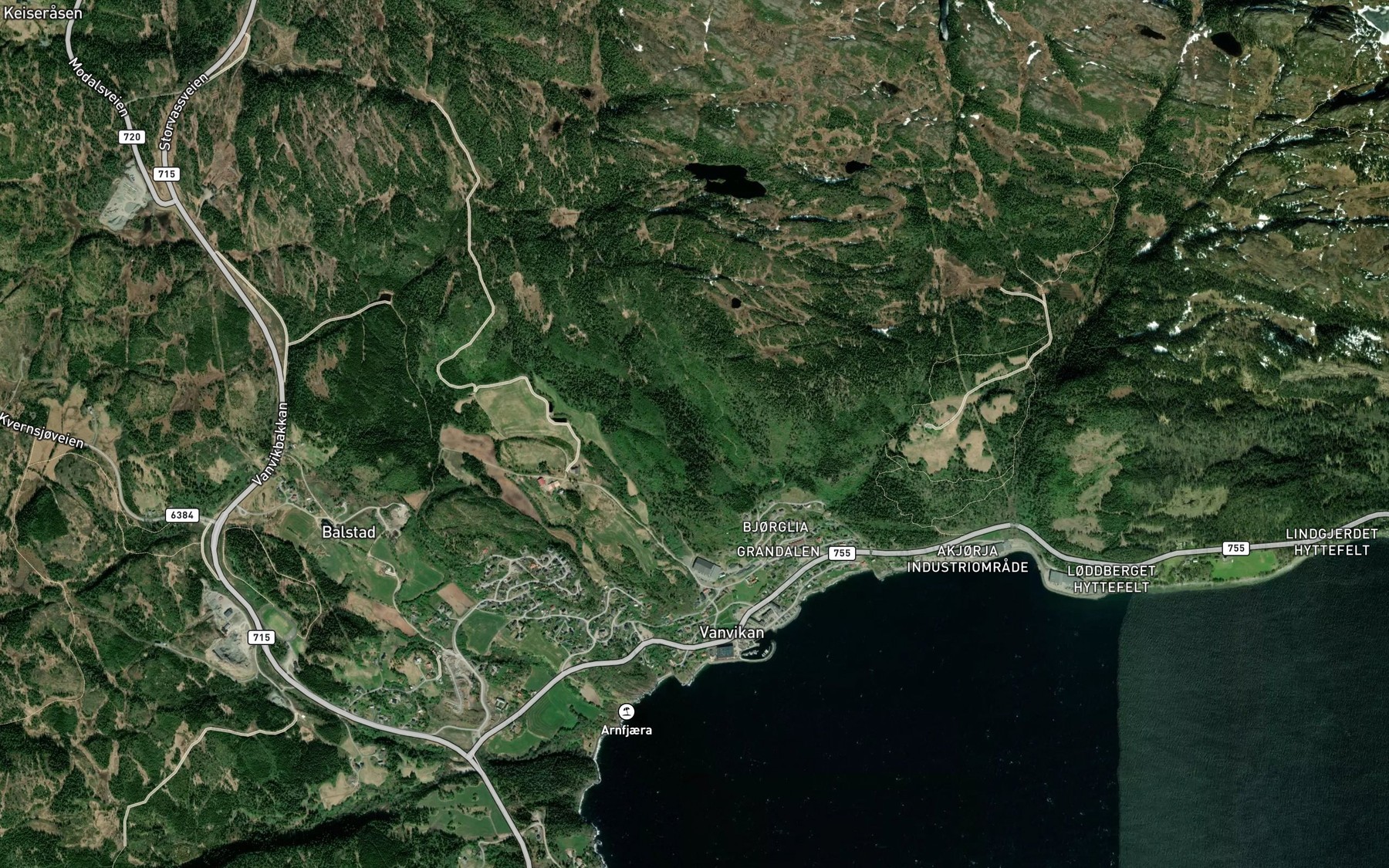 Satellite map of the Rotasbekken